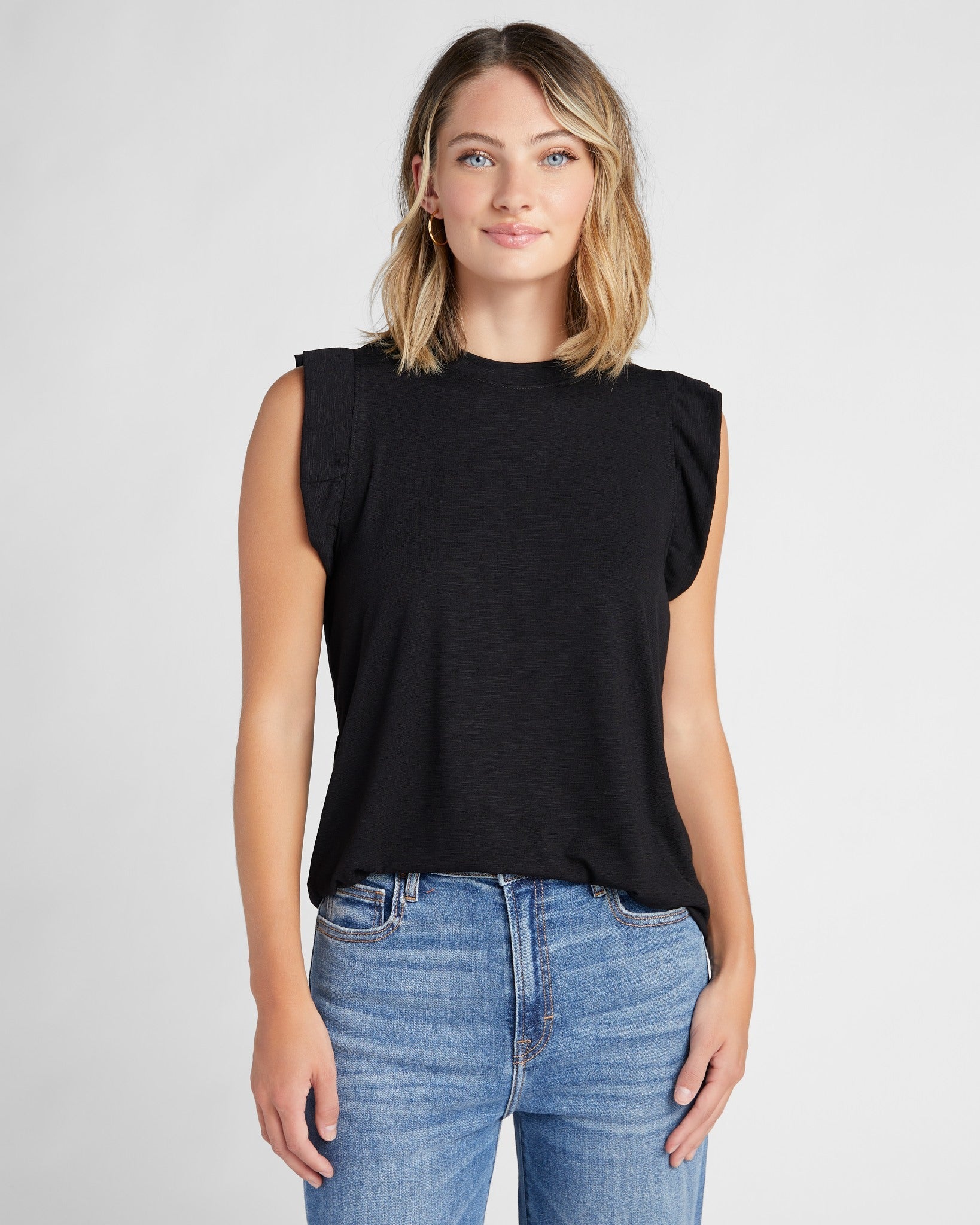 HOLIDAY 　ホリデイ SUPER FINE DRY RUFFLE TANK HOLIDAY（ホリデイ）の「SUPER FINE DRY RUFFLE TANK TOP