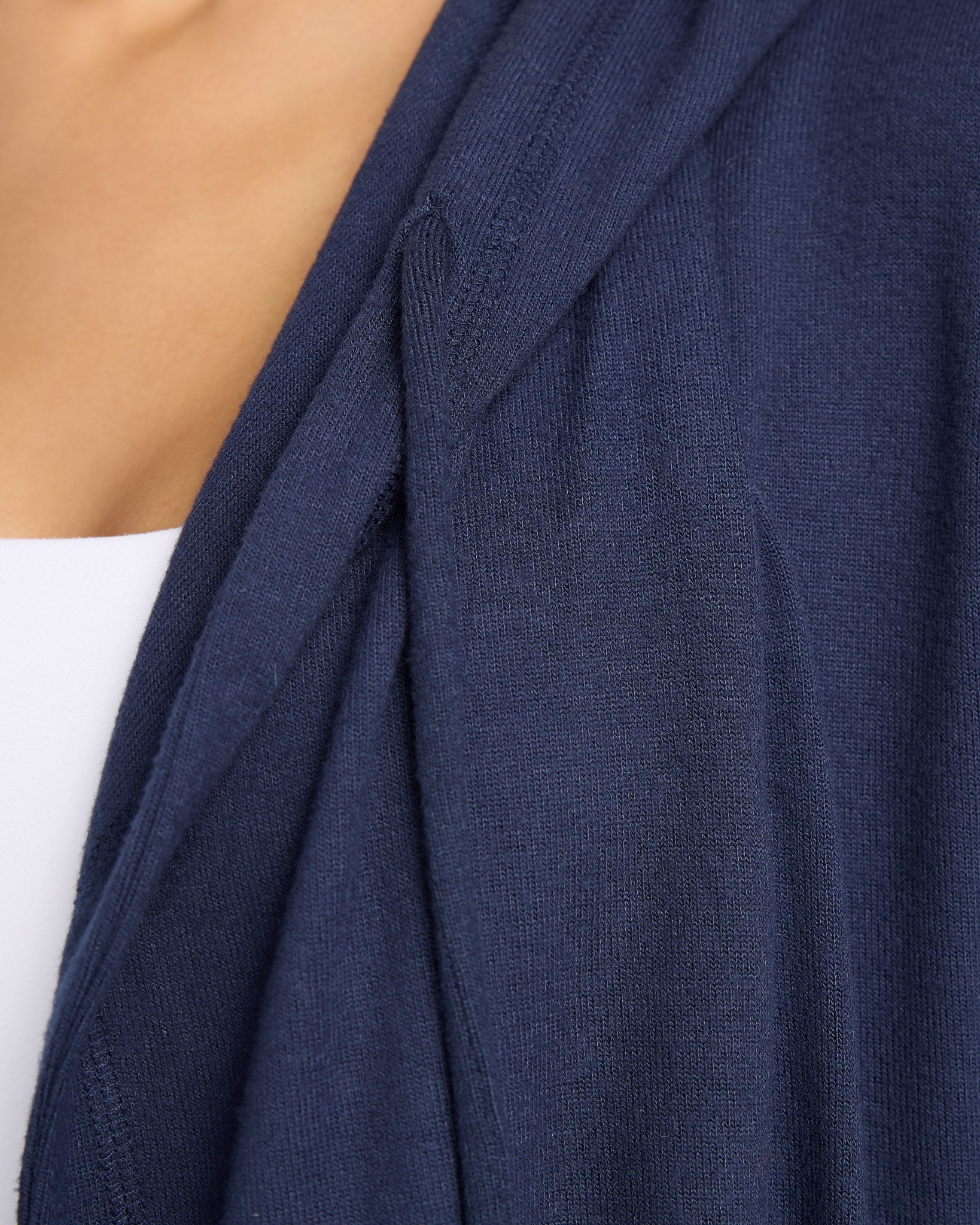 Navy $|& SEAS Over The Falls Cardigan - SOF Detail