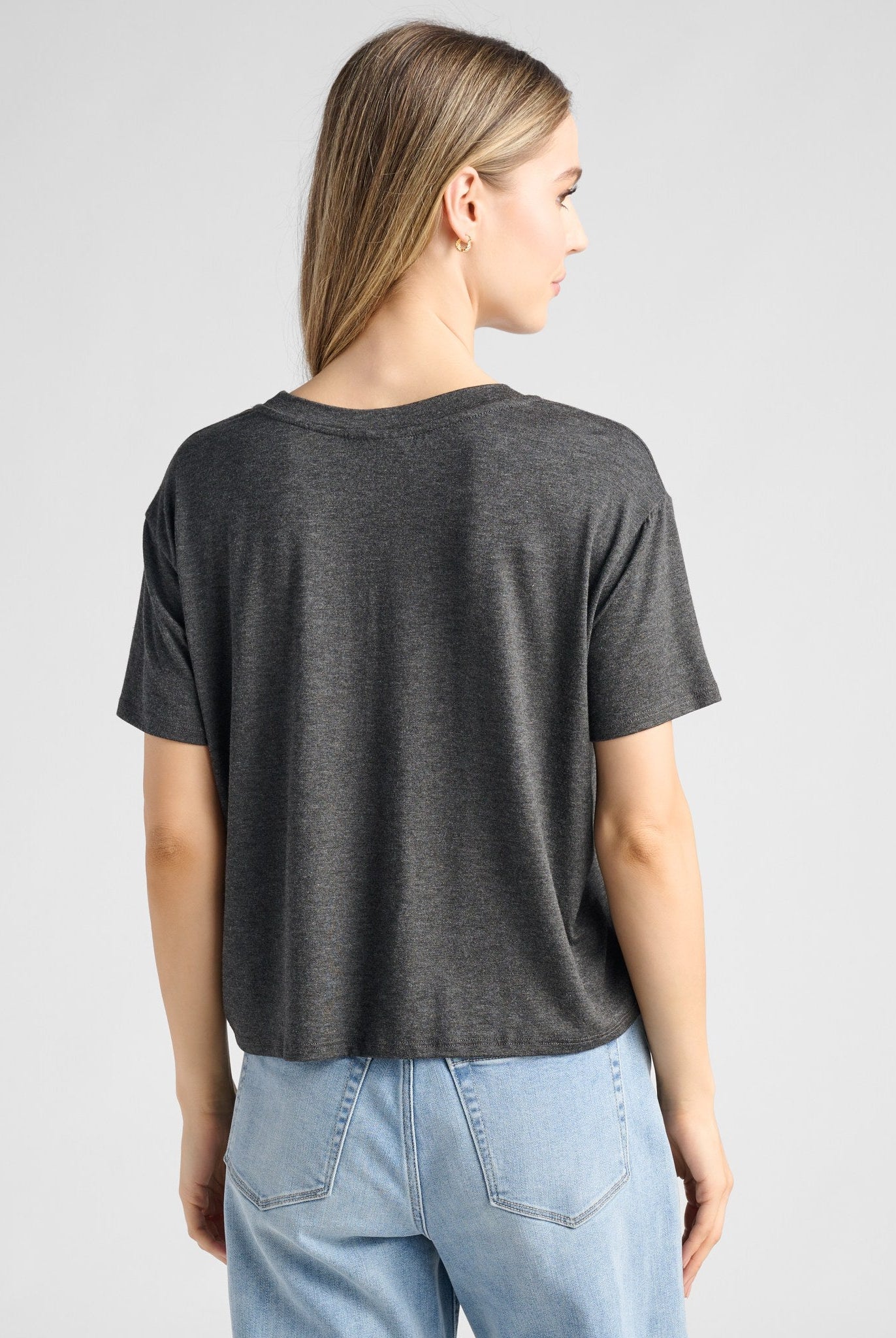 Antracita $|& SEAS Newport Cropped Tee - SOF Back