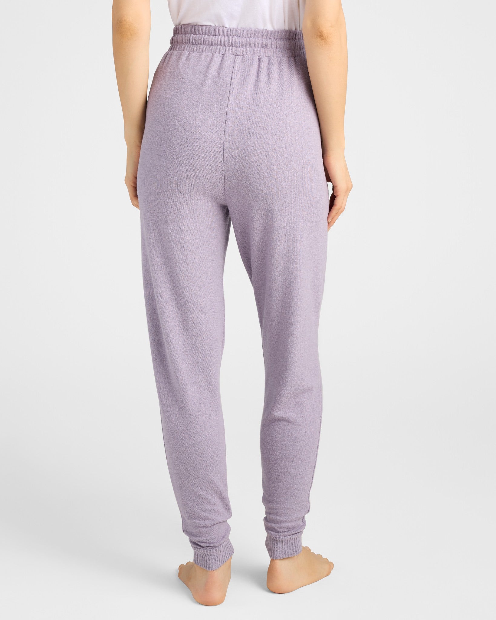 Heather Purple Sage $|& SEAS Shoreline Hacci "ZZZ" Graphic Jogger - SOF Back