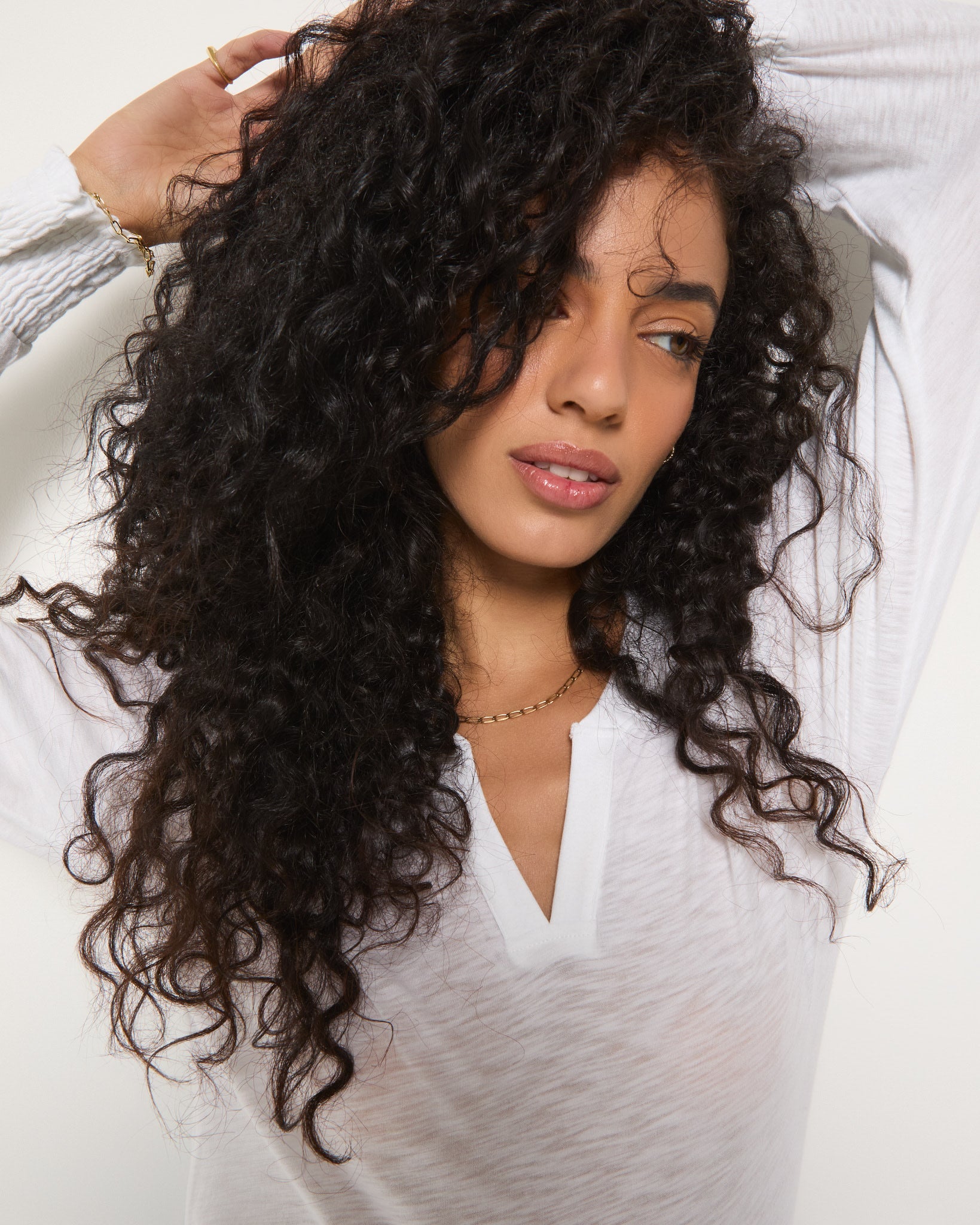 White $|& SEAS Sandbar Puff Sleeve Top - SOF Full Front