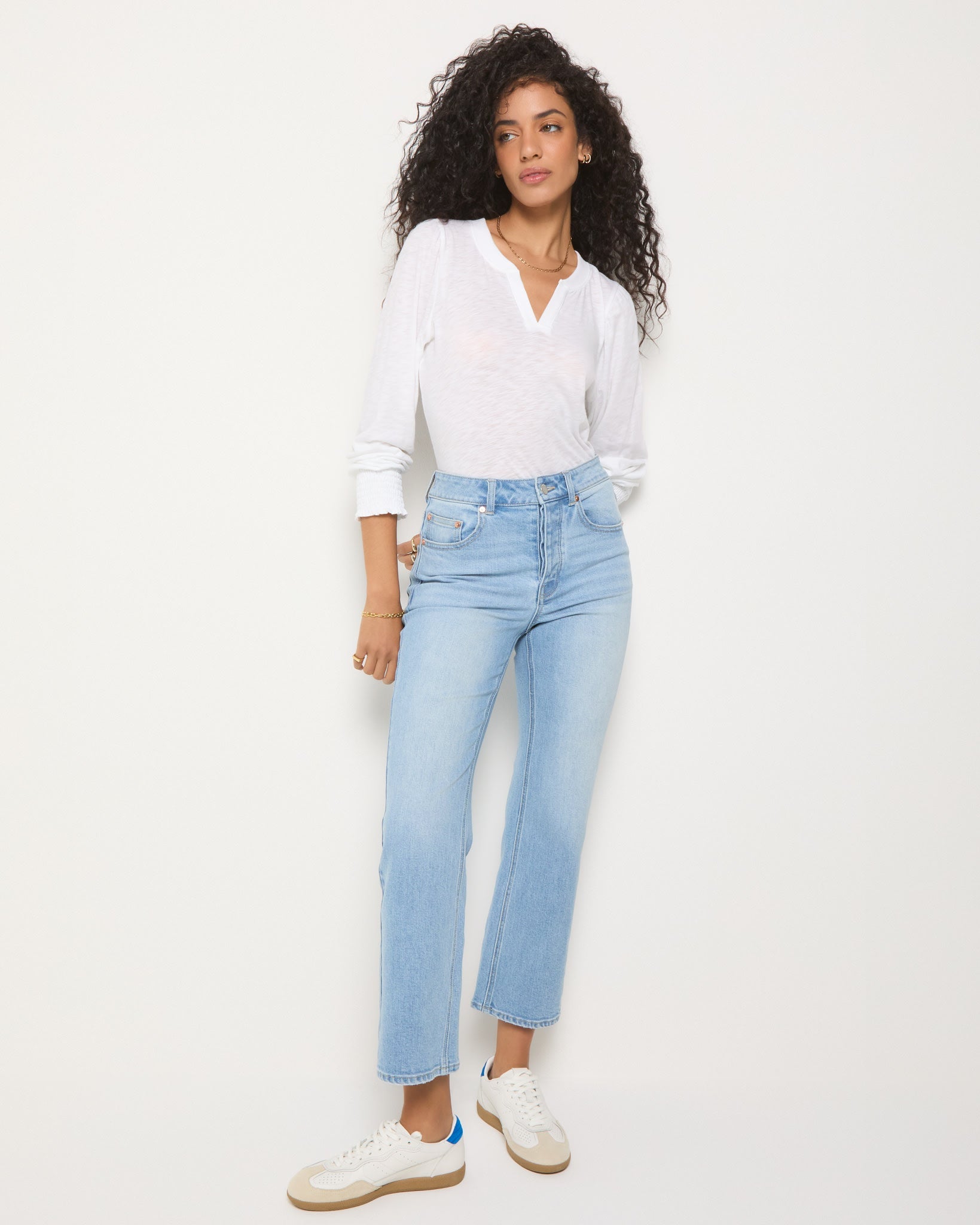 White $|& SEAS Sandbar Puff Sleeve Top - UGC On Fig