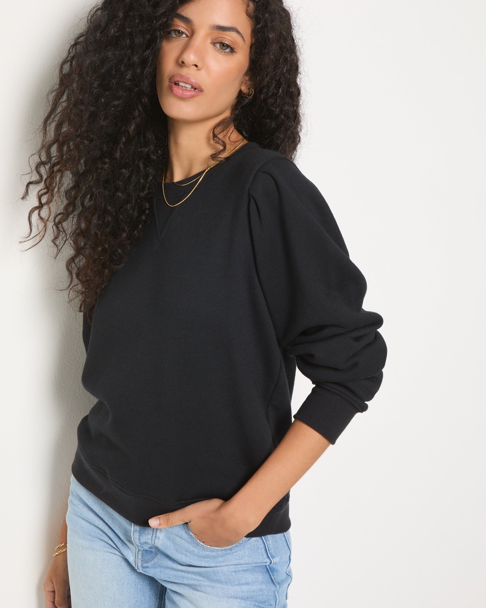Harbor Puff Sleeve Sweatshirt | Seventy Eight and Sunny