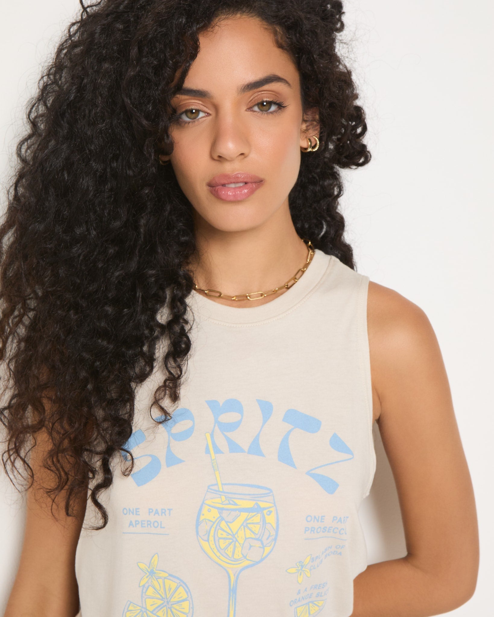 Birch $|& SEAS Grace Spritz Muscle Tank - SOF Full Front