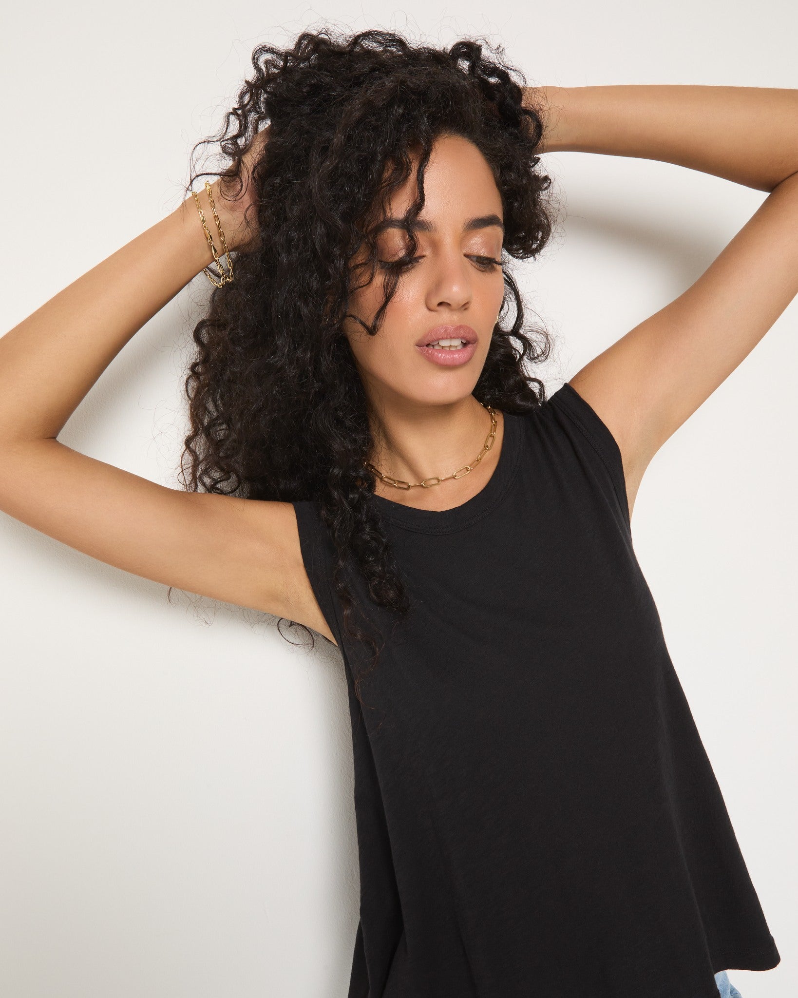 Black $|& SEAS Seabird Muscle Tank - SOF Full Front