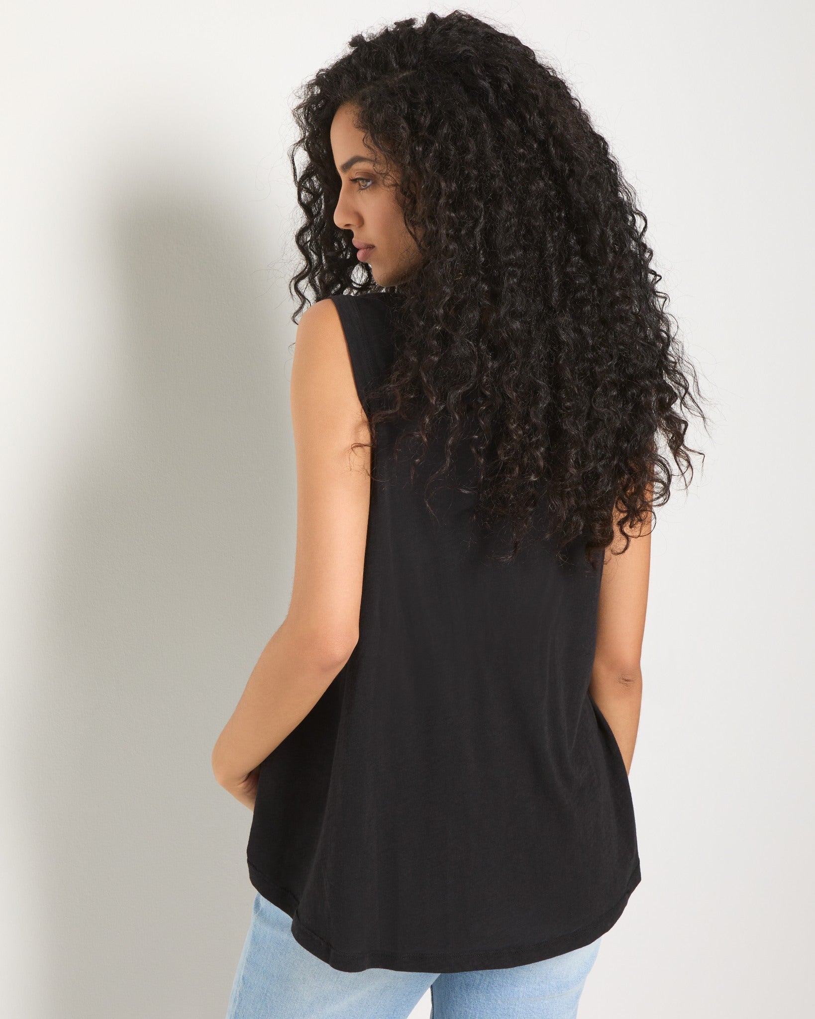 Black $|& SEAS Seabird Muscle Tank - SOF Back