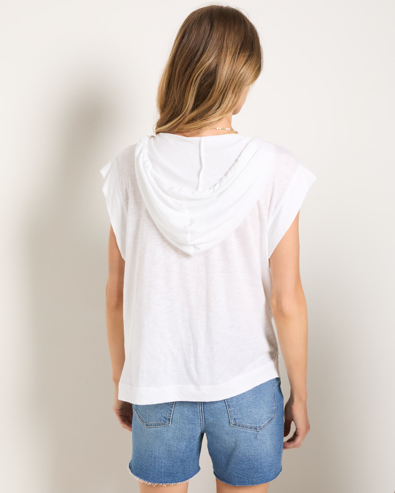 White $|& SEAS Seastone Hooded Tee - SOF Back