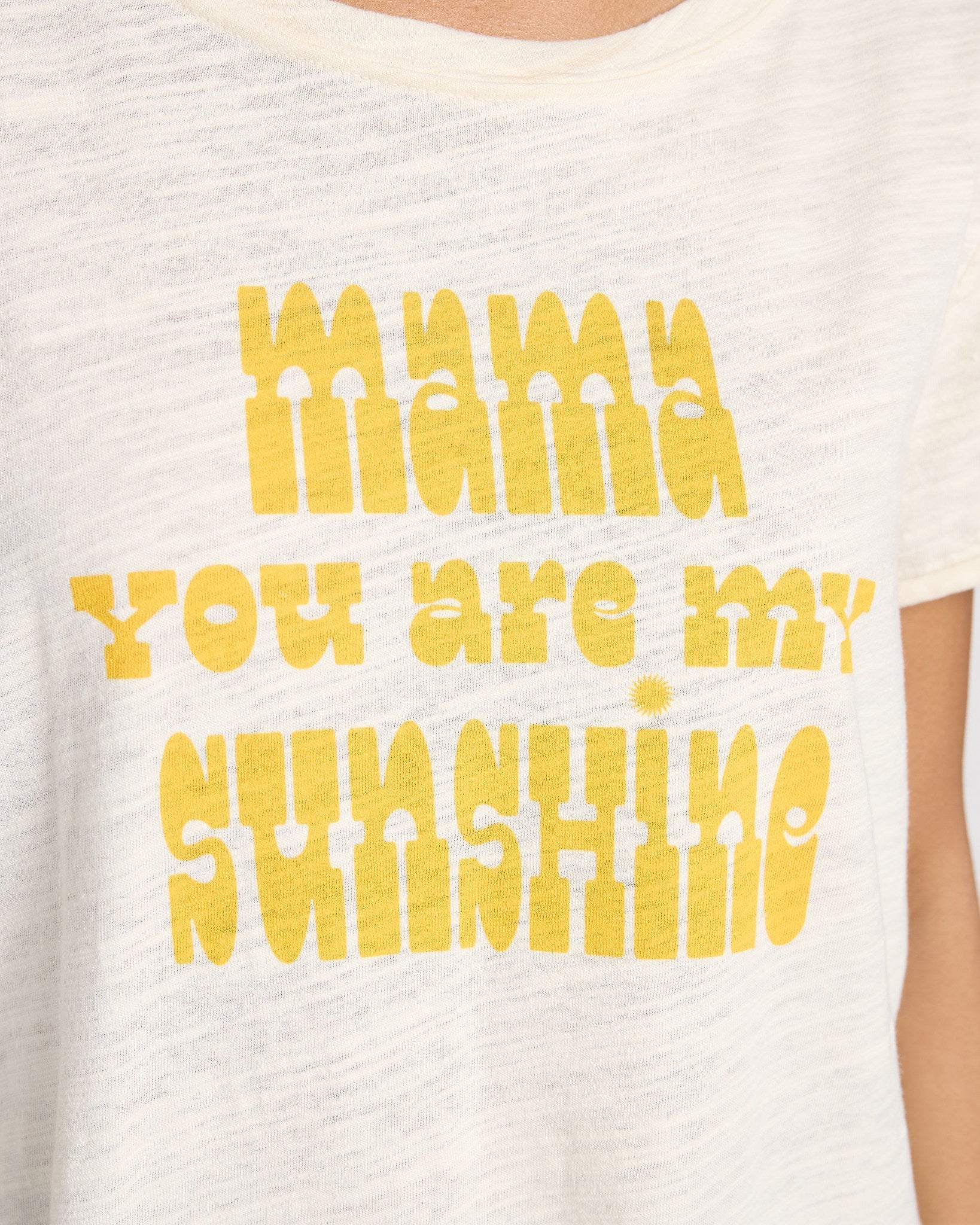 Cream $|& SEAS Mama Sunshine Everyday Graphic Tee - SOF Full Front