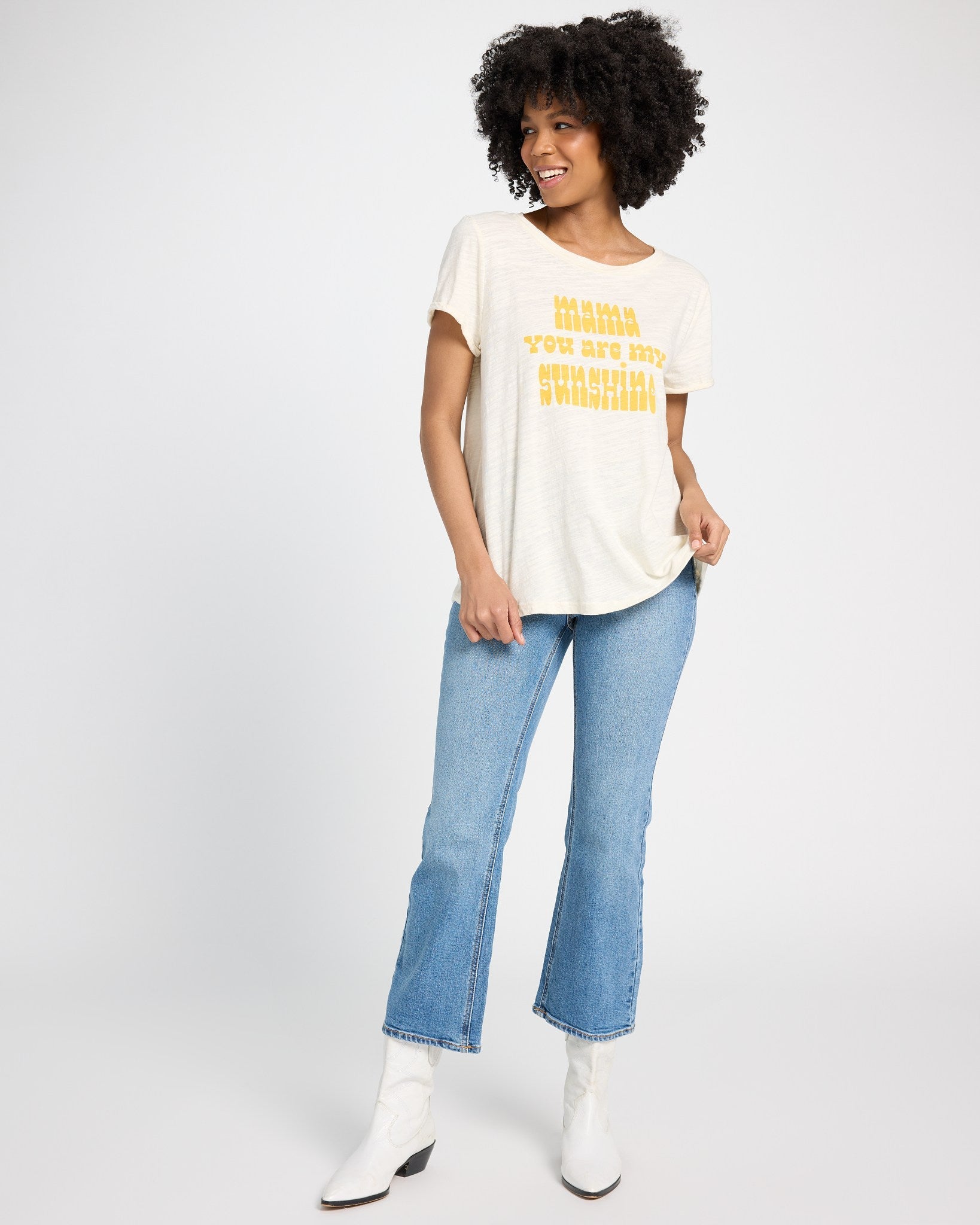 Cream $|& SEAS Mama Sunshine Everyday Graphic Tee - UGC On Fig