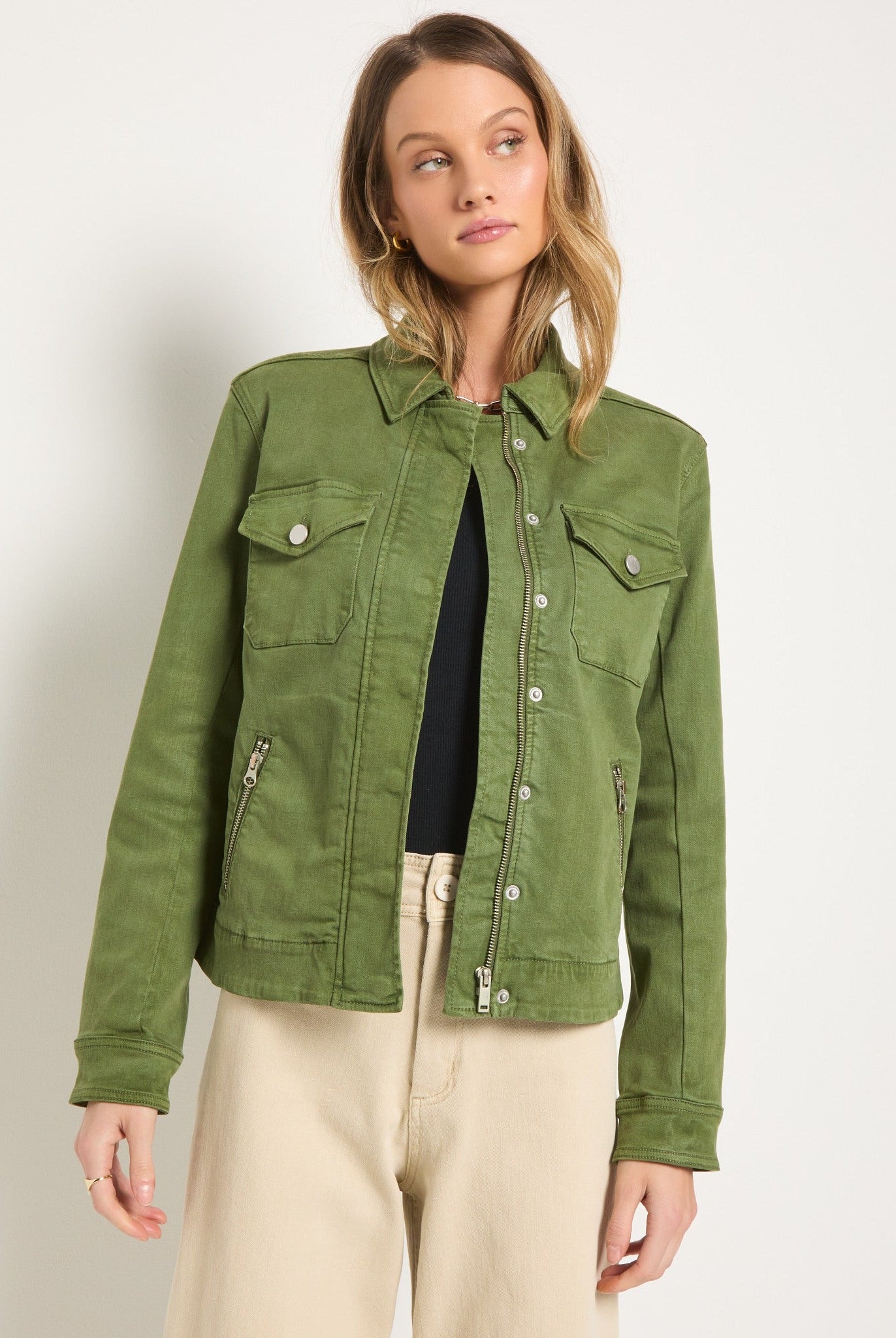 Matcha $|& SEAS Potrero Twill Jacket - SOF Front