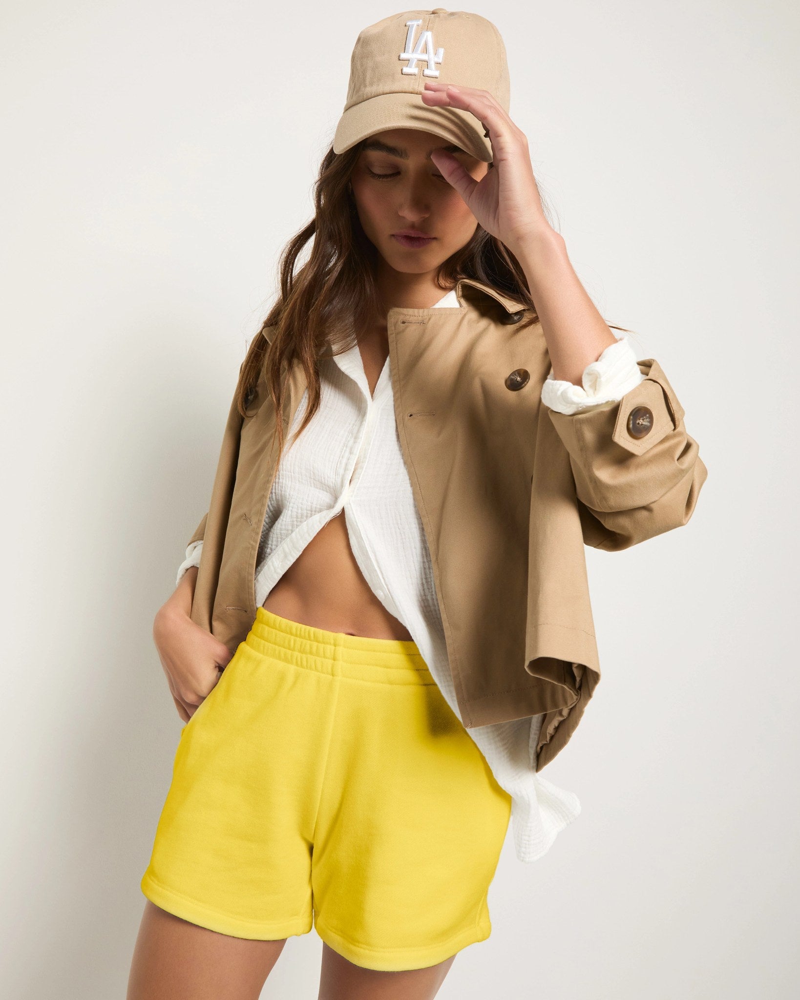 Amber Haze $|& SEAS Beachdaze French Terry Short - VOF Side