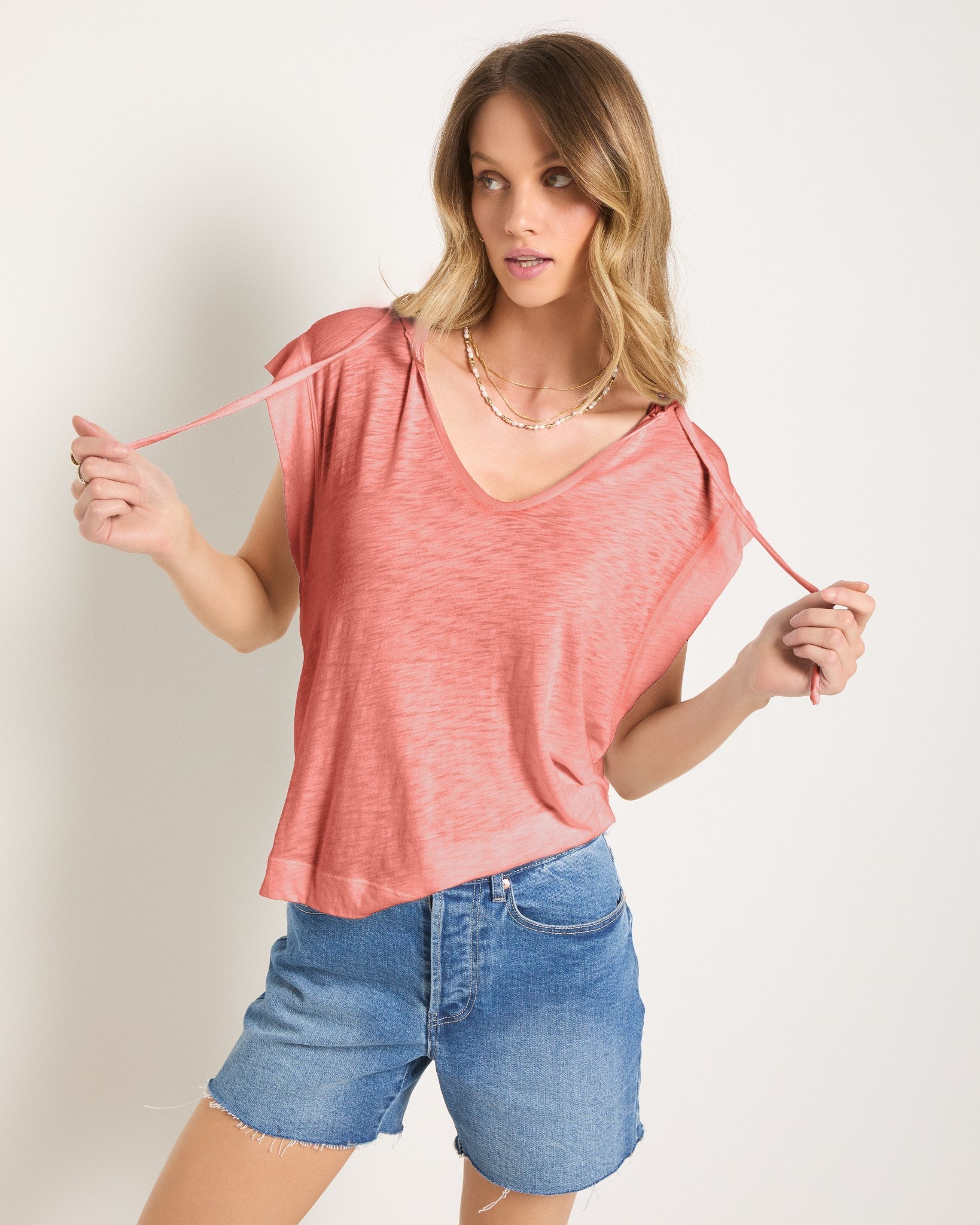 Sun Kissed $|& SEAS Seastone Hooded Tee - SOF Full Front