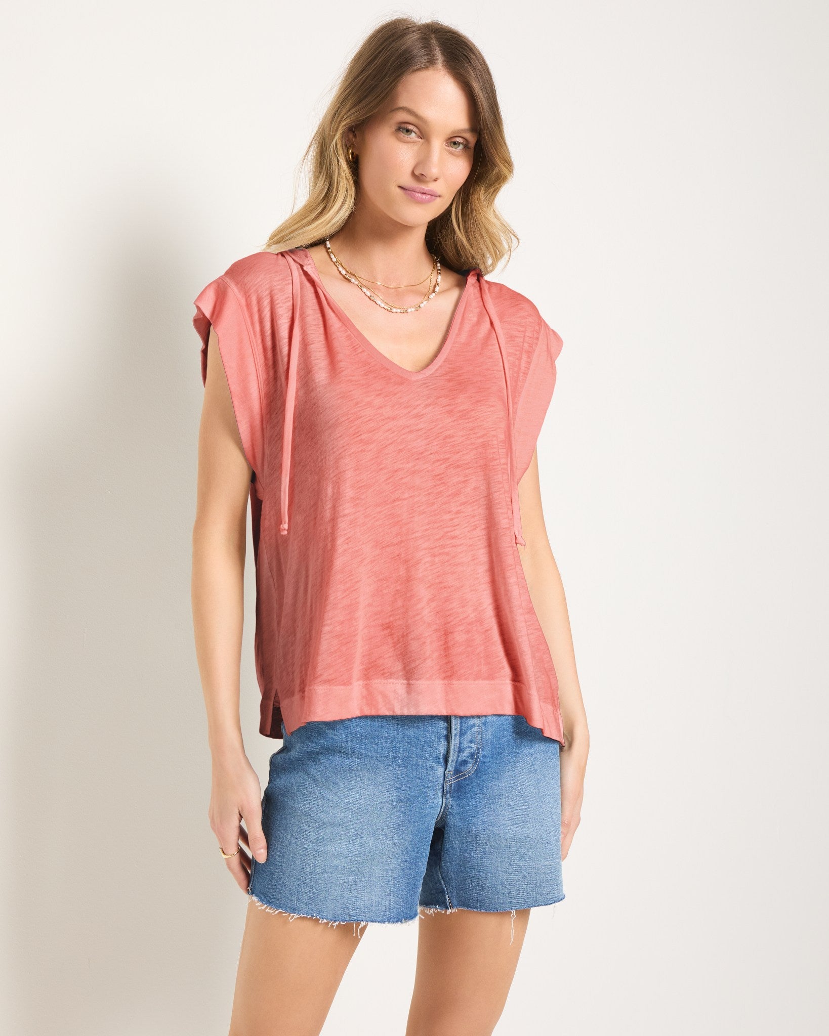 Sun Kissed $|& SEAS Seastone Hooded Tee - SOF Front