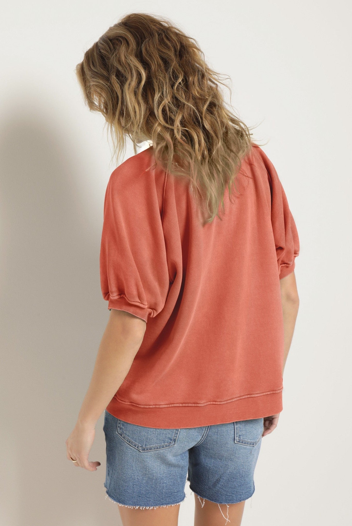 Sun Kissed $|& SEAS Sundeck Short Sleeve Sweatshirt - SOF Back