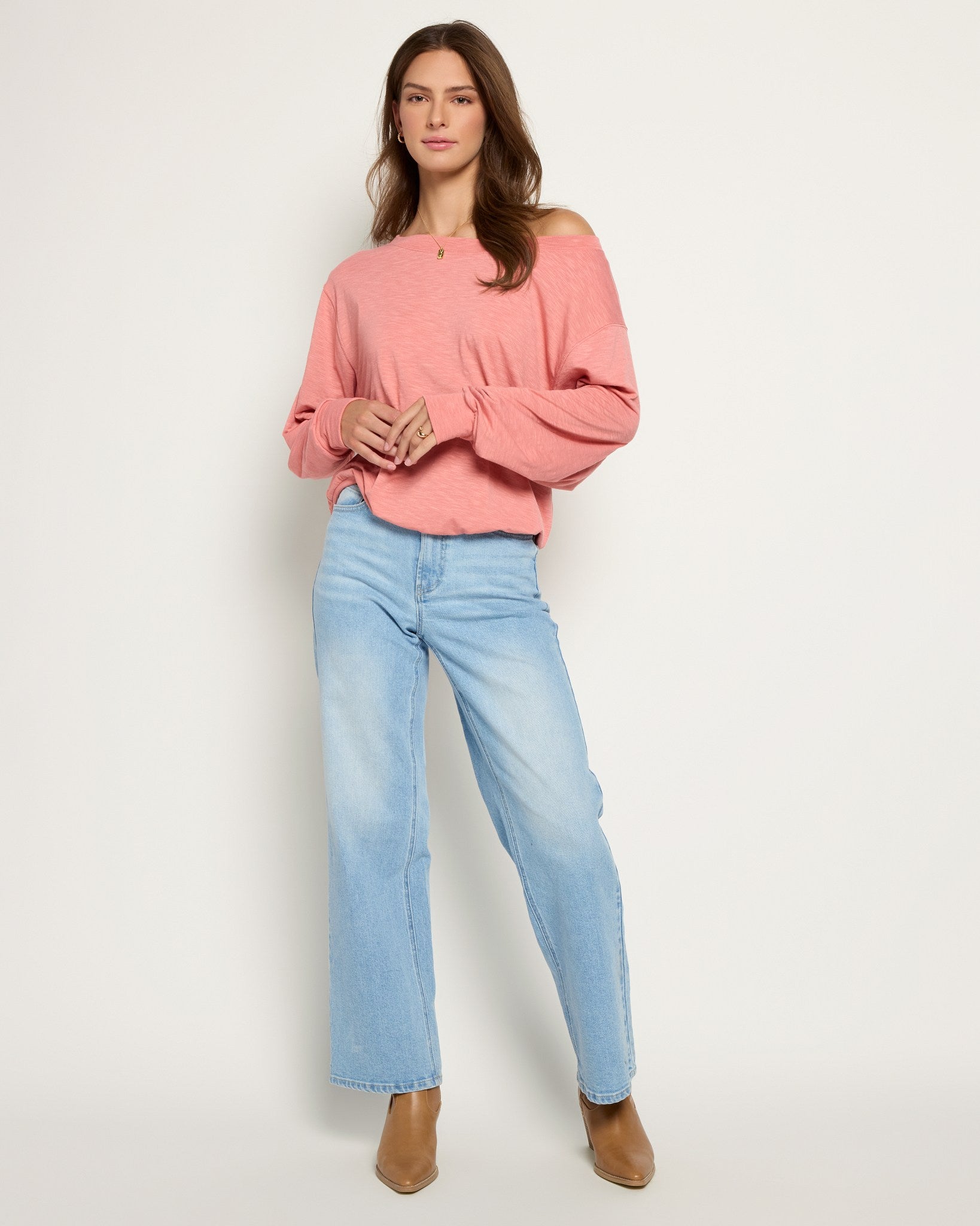 Sun Kissed $|& SEAS Brooksville Slub Off The Shoulder Top - UGC On Fig