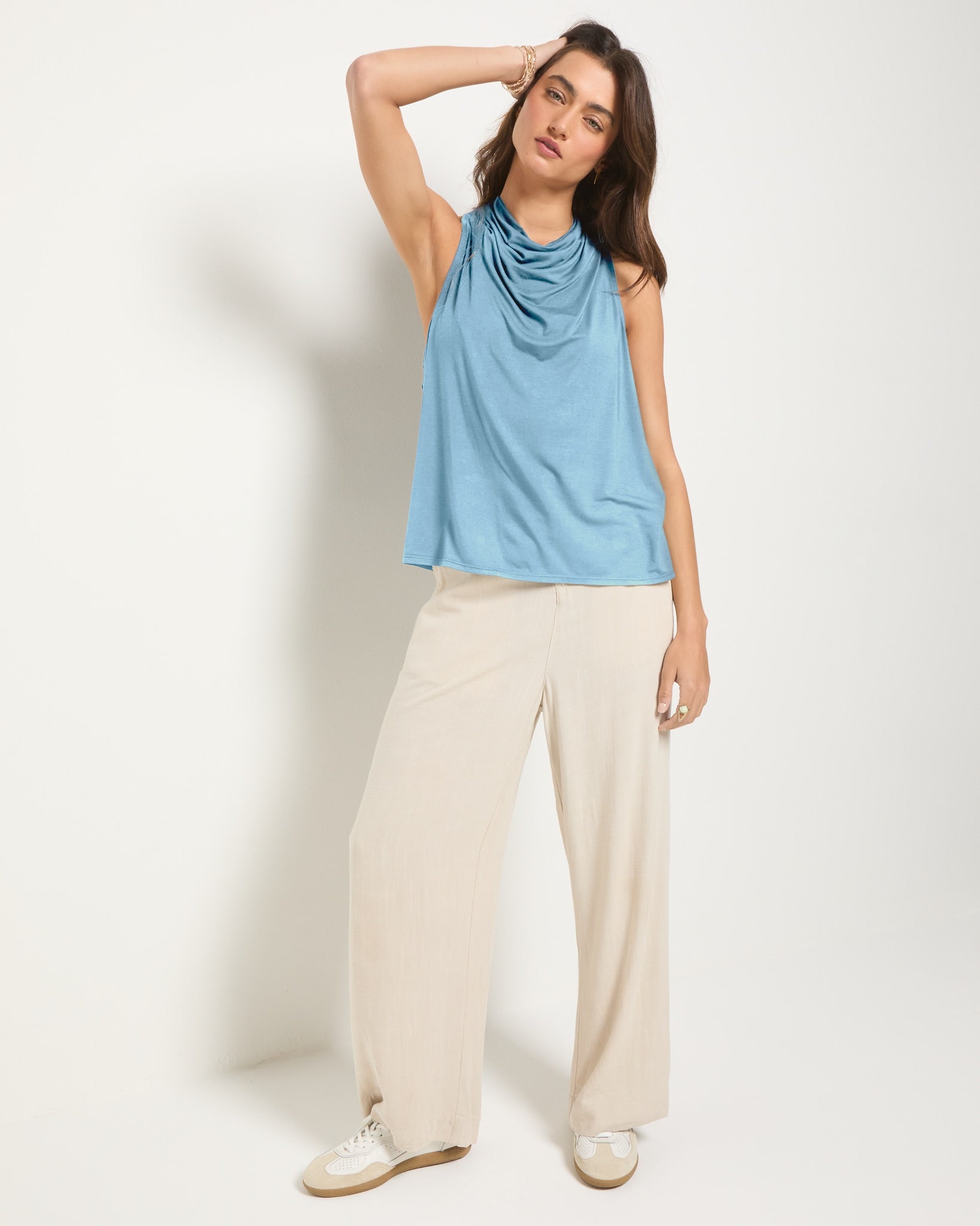 Wave $|& SEAS Haven Cowl Neck Tank - UGC On Fig