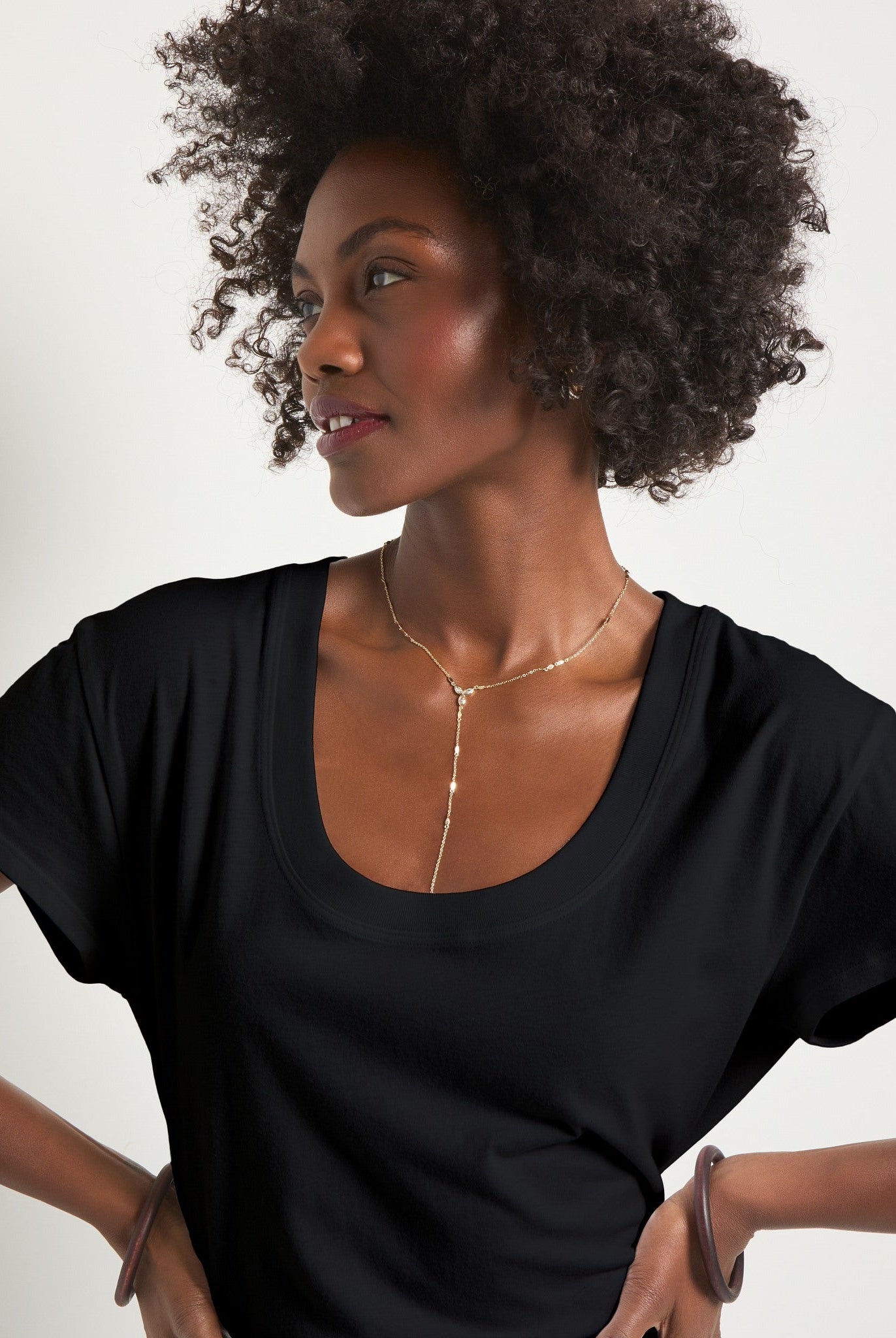 Faded Black $|& SEAS Beachside Scoop Neck Tee - SOF Full Front