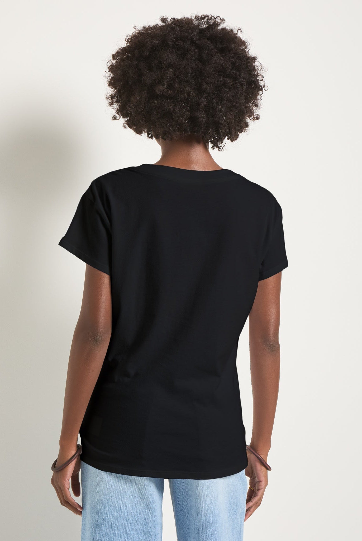 Faded Black $|& SEAS Beachside Scoop Neck Tee - SOF Back