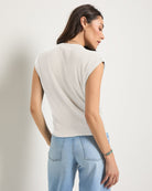 White $|& SEAS Sunkissed Knot Front Tank - SOF Back