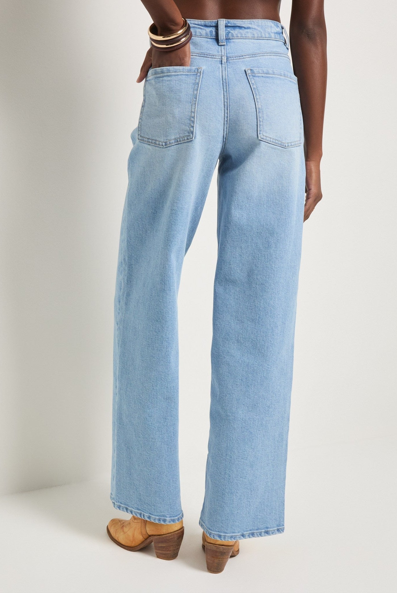 Lakeside $|& SEAS Saltwater Wide Leg Jean - VOF Side