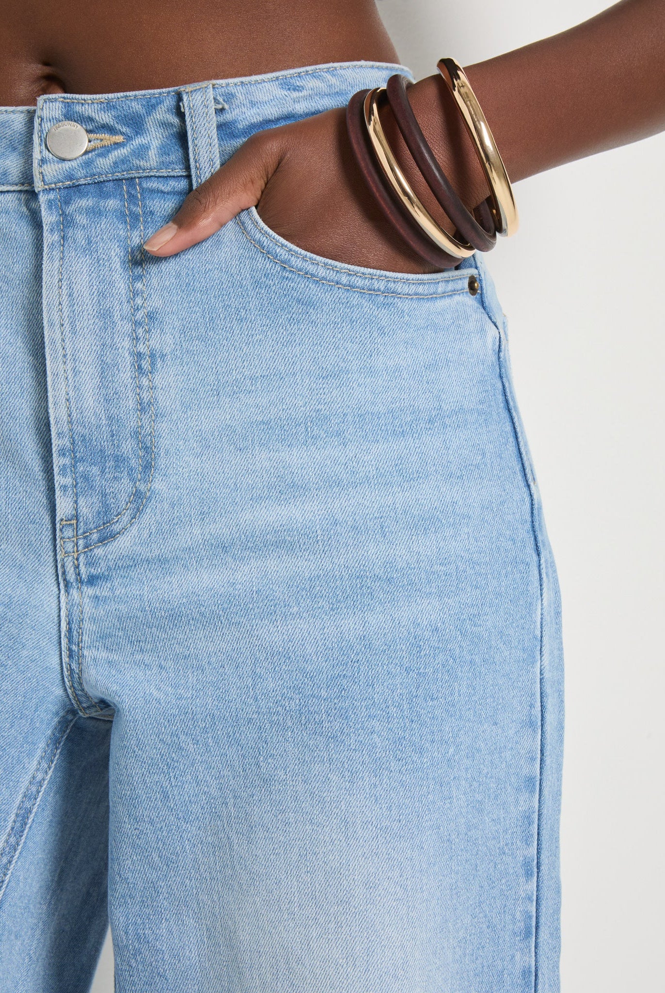 Lakeside $|& SEAS Saltwater Wide Leg Jean - SOF Full Front