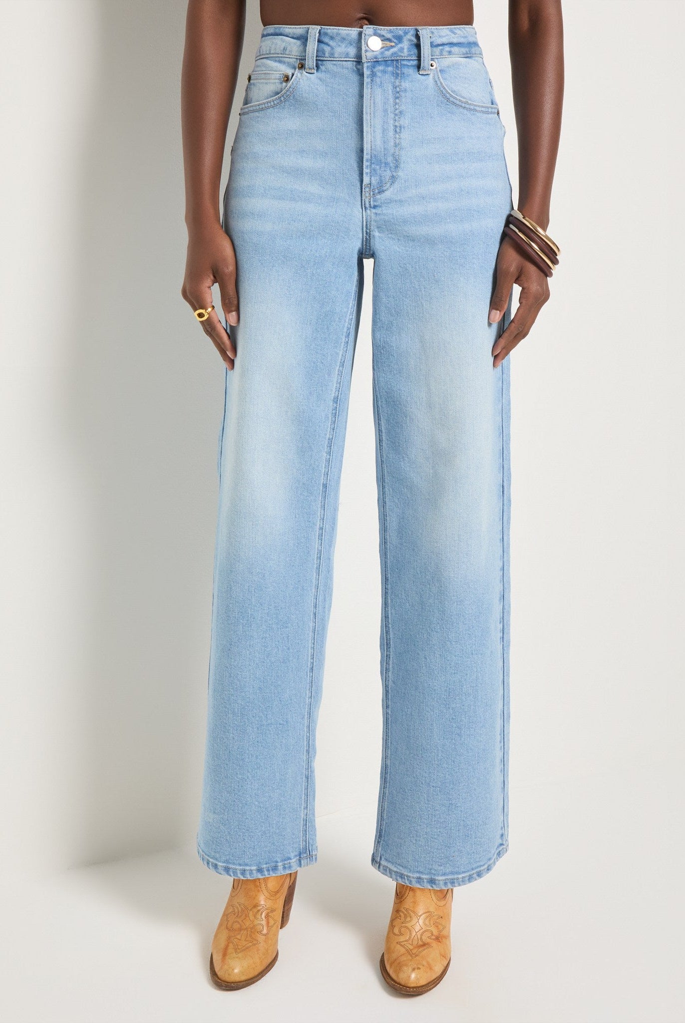 Lakeside $|& SEAS Saltwater Wide Leg Jean - SOF Front