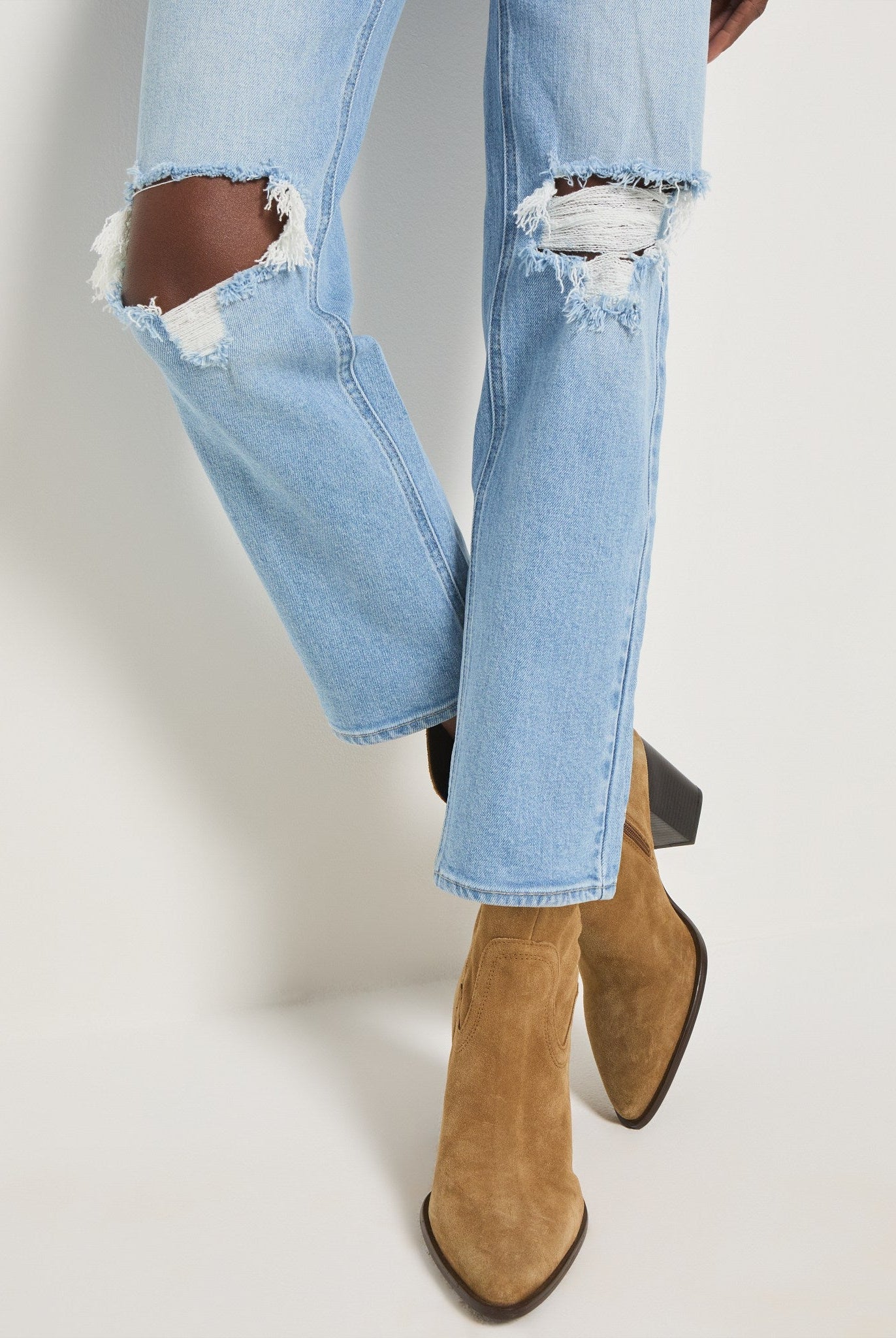 Lakeside $|& SEAS Bray Straight Distressed Jean - SOF Full Front