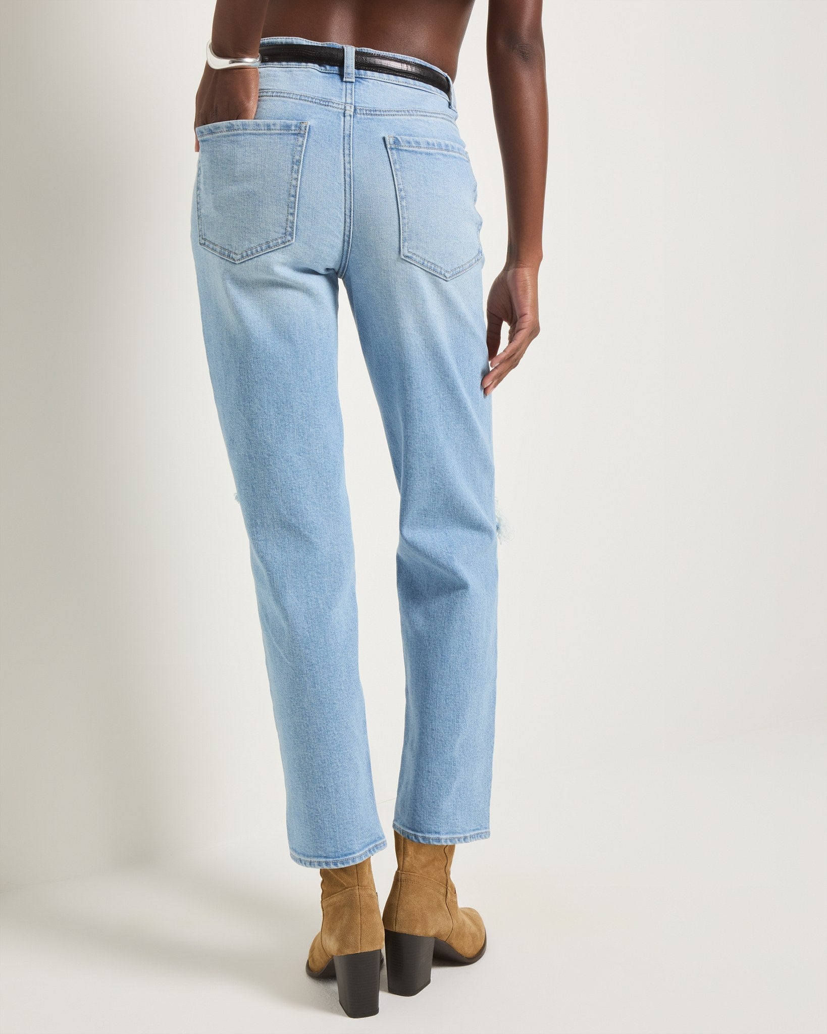 Lakeside $|& SEAS Bray Straight Distressed Jean - SOF Back