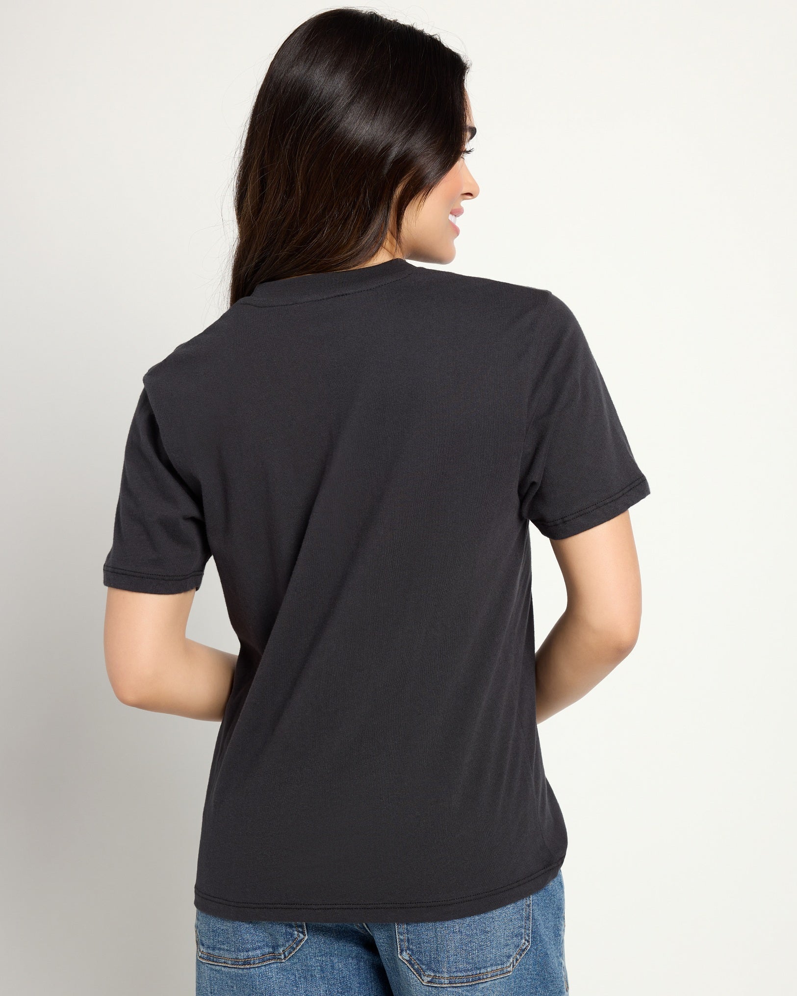 Faded Black $|& SEAS Wanderlust Tides Graphic Tee - SOF Back