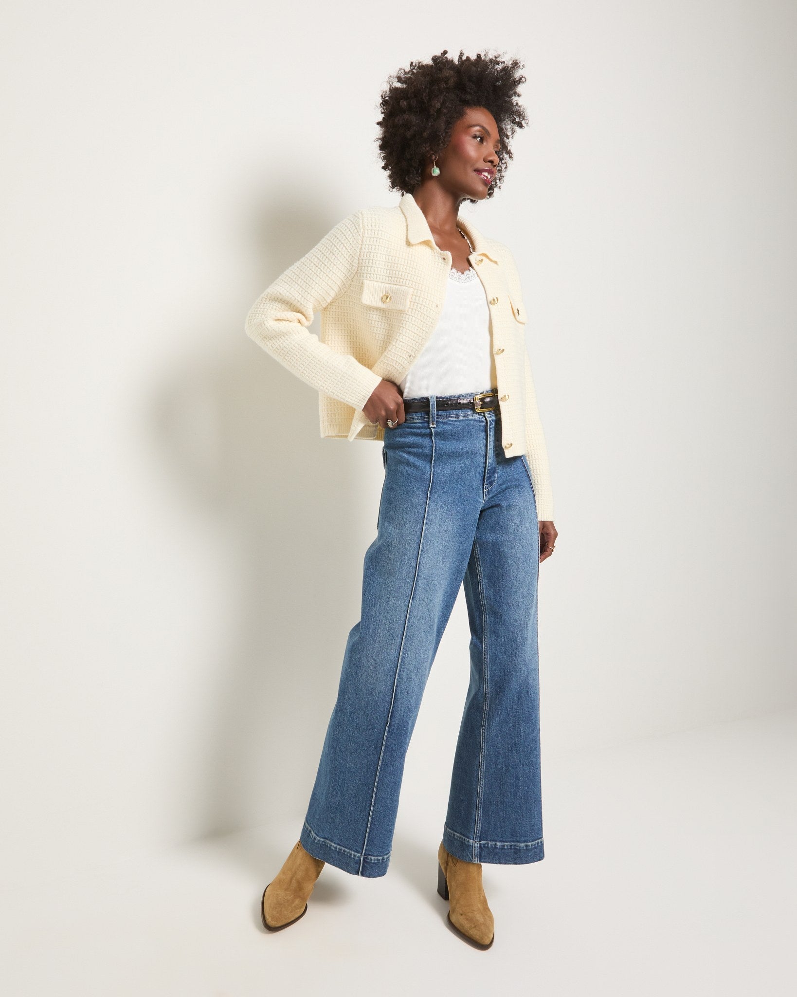 Cream $|& SEAS Serenity Pocket Cardigan - UGC On Fig