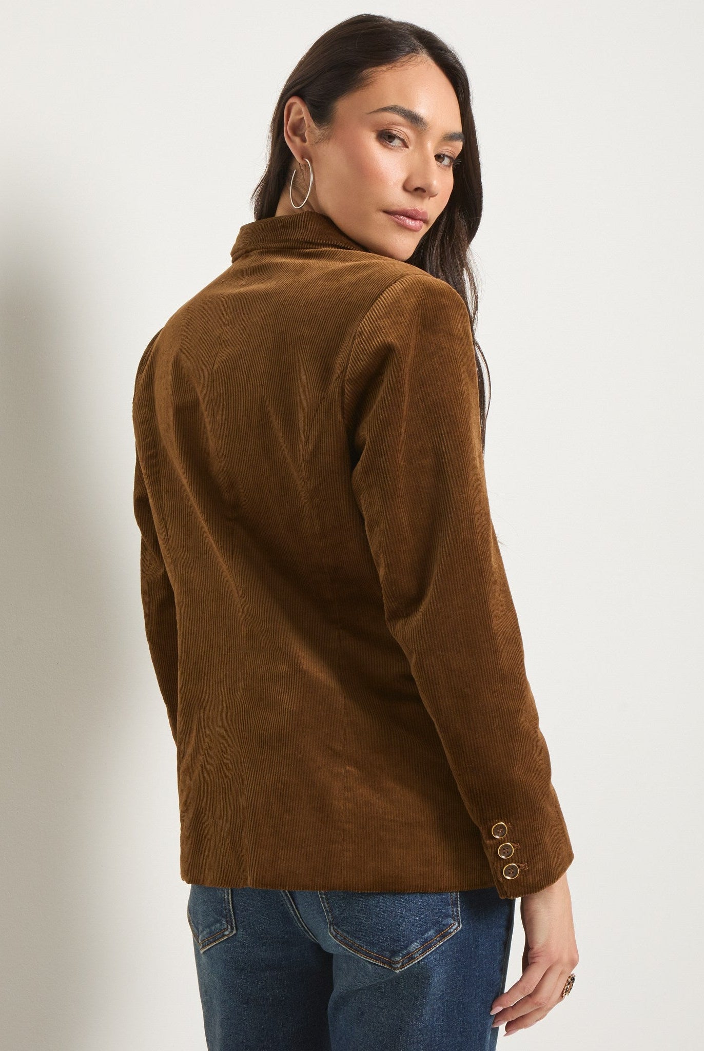 Toffee $|& SEAS Ivy Corduroy Blazer - SOF Back