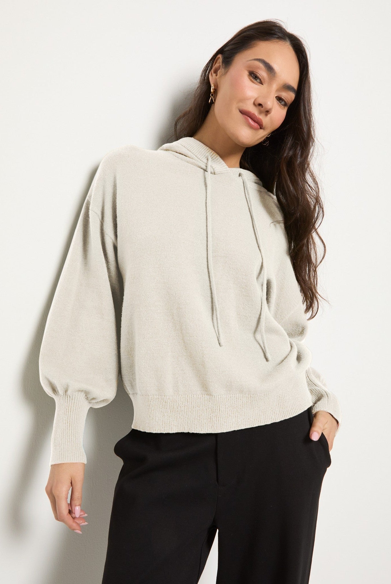 Cream $|& SEAS Grove Hooded Sweater - UGC On Fig