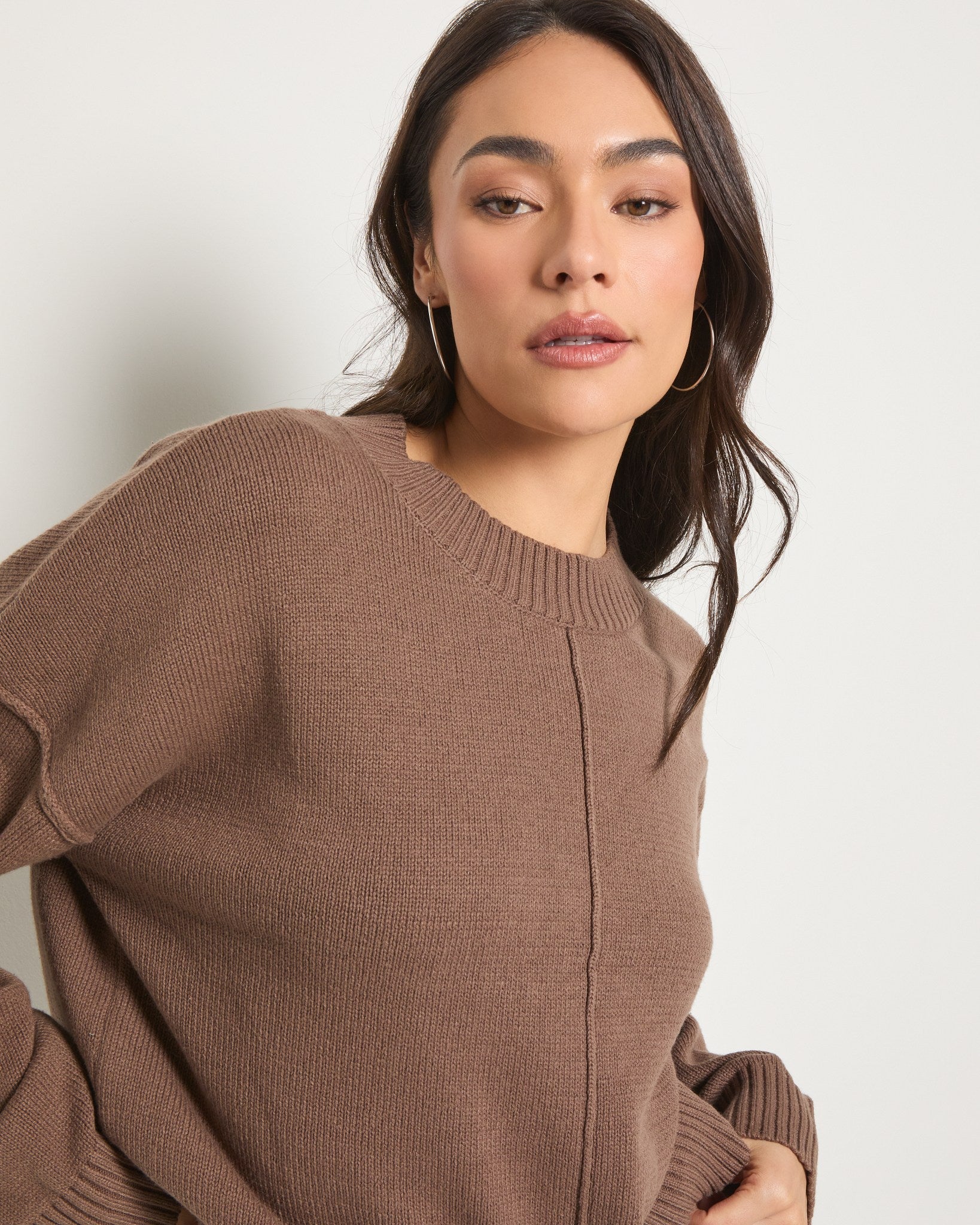 Dune $|& SEAS Melody Reverse Seam Sweater - SOF Front