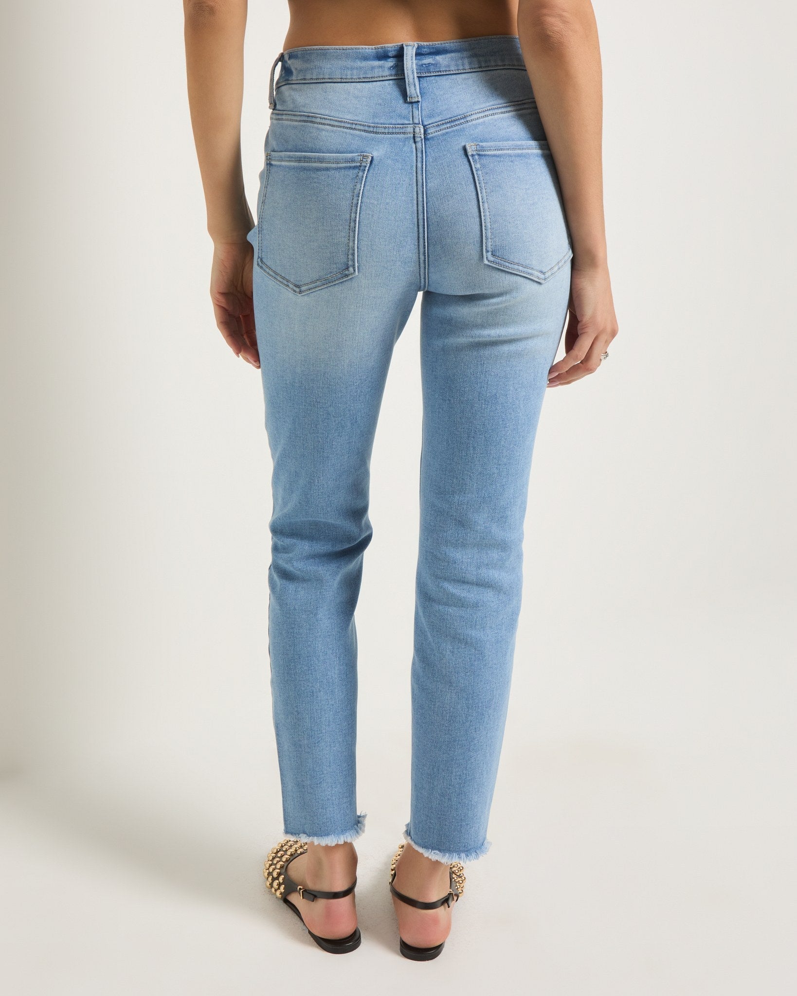 Lakeside $|& SEAS Mariposa Frayed Step Hem Skinny Jean - SOF Back