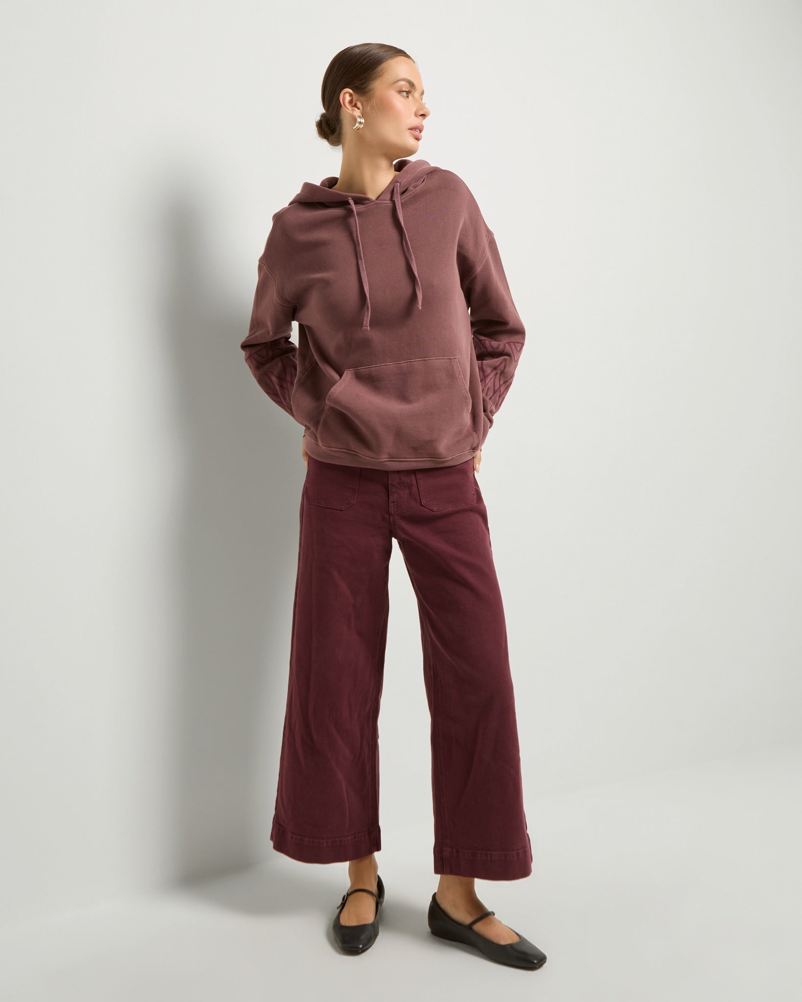 Black Cherry $|& SEAS Free Spirit Hoodie - UGC On Fig