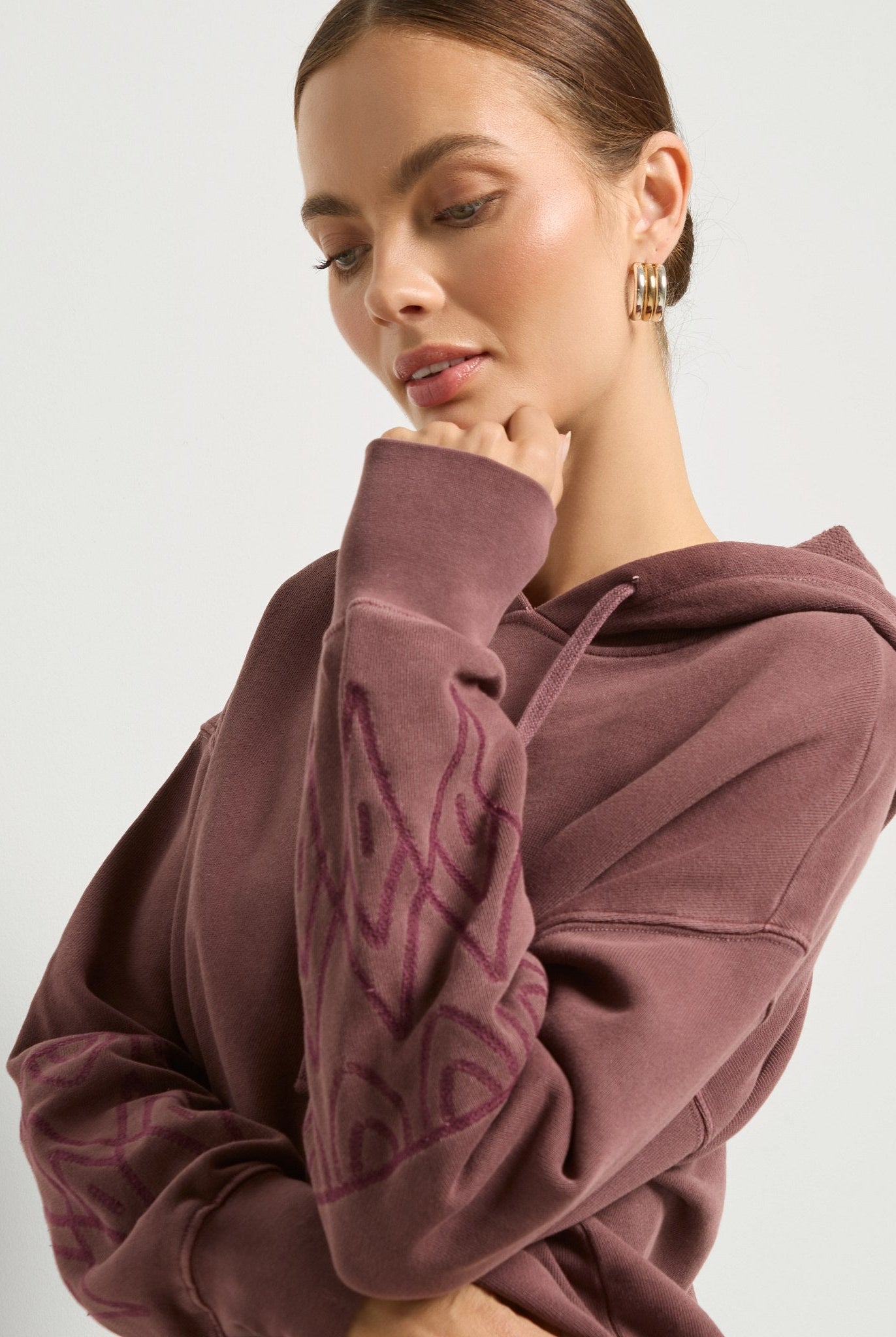 Black Cherry $|& SEAS Free Spirit Hoodie - SOF Full Front