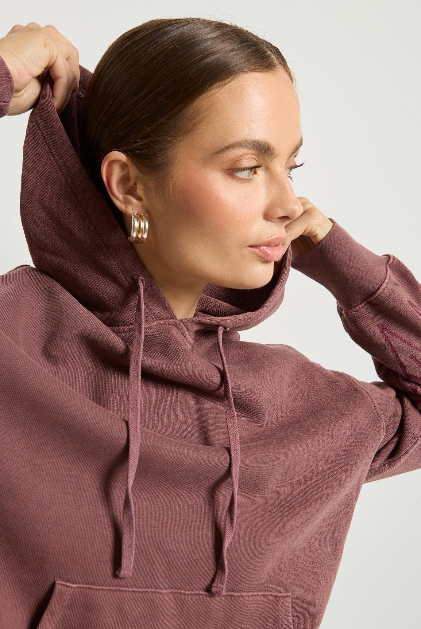 Black Cherry $|& SEAS Free Spirit Hoodie - VOF Side