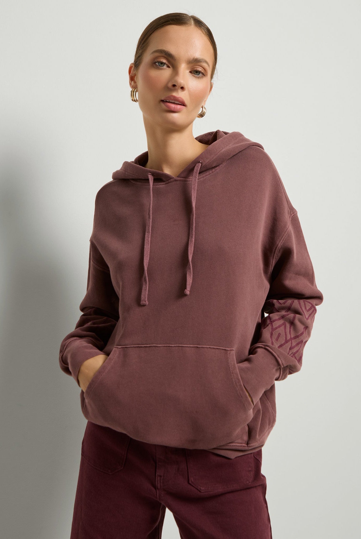Black Cherry $|& SEAS Free Spirit Hoodie - SOF Front
