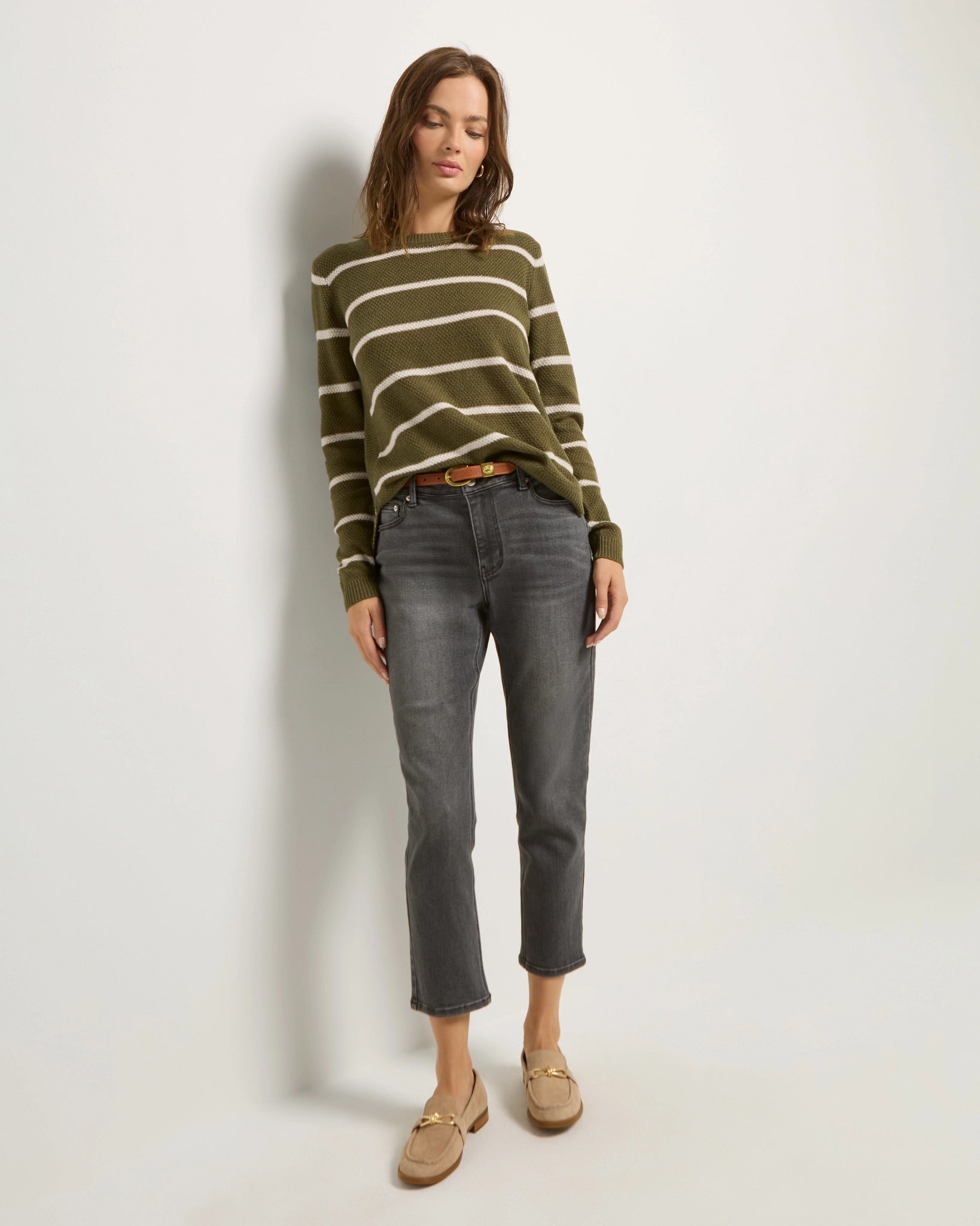 Kelp $|& SEAS Solar Striped Sweater - UGC On Fig