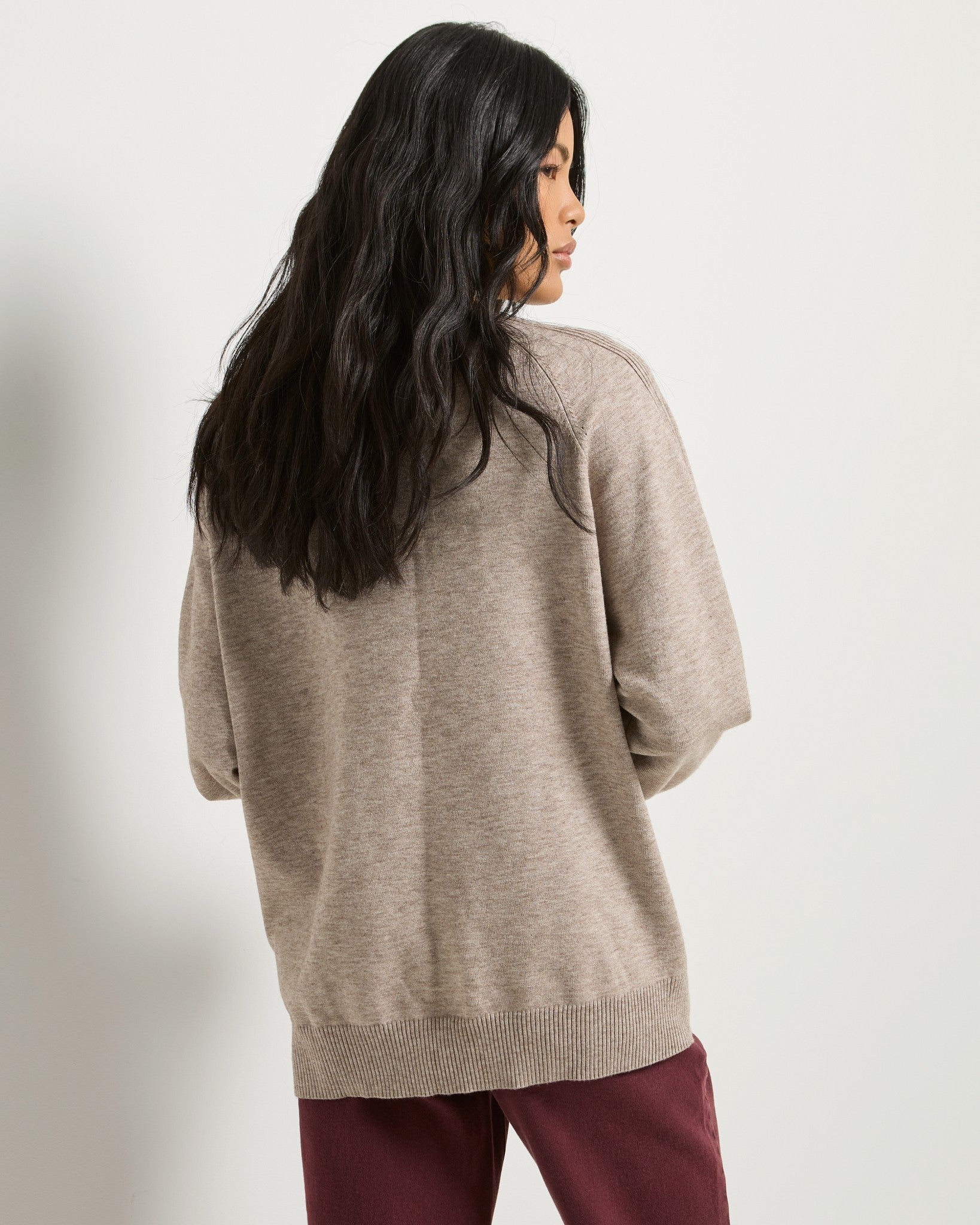 Heather Sandbar $|& SEAS Harmony Tunic Sweater - SOF Back