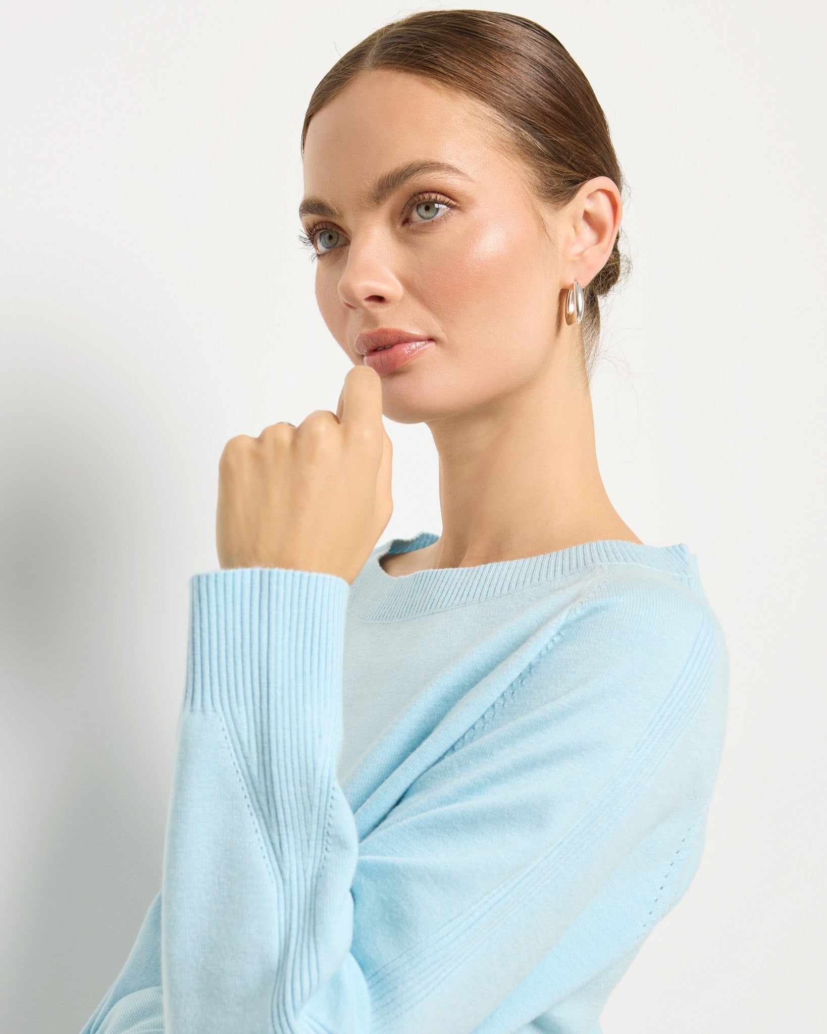 Heather Ice $|& SEAS Harmony Tunic Sweater - SOF Full Front