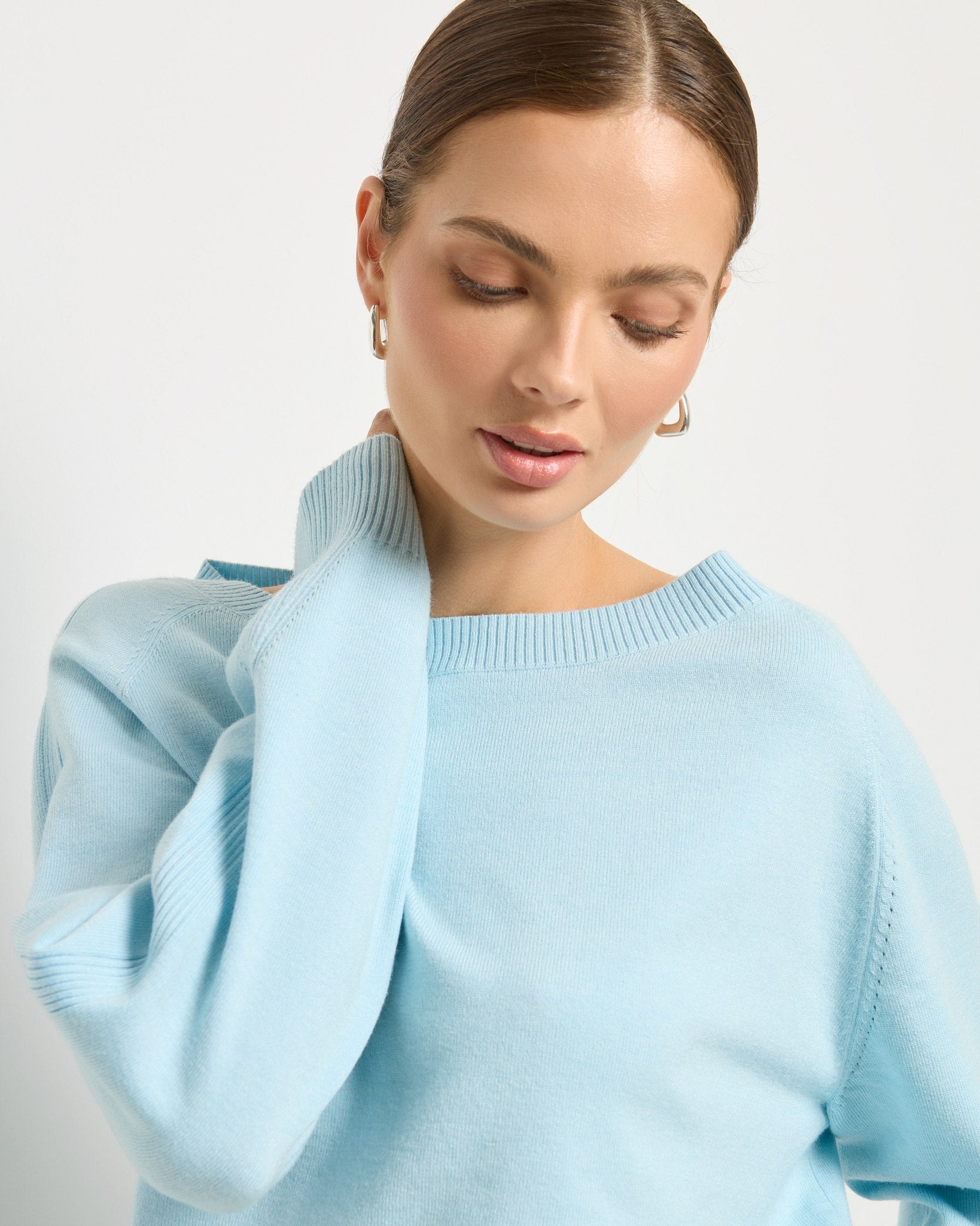 Heather Ice $|& SEAS Harmony Tunic Sweater - VOF Front