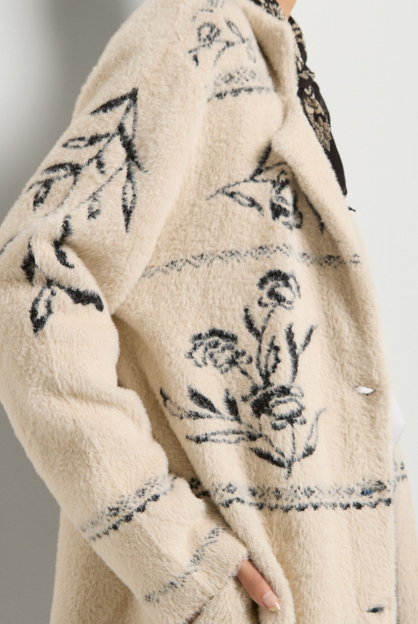 Cream $|& SEAS Luxe Coatigan - VOF Front