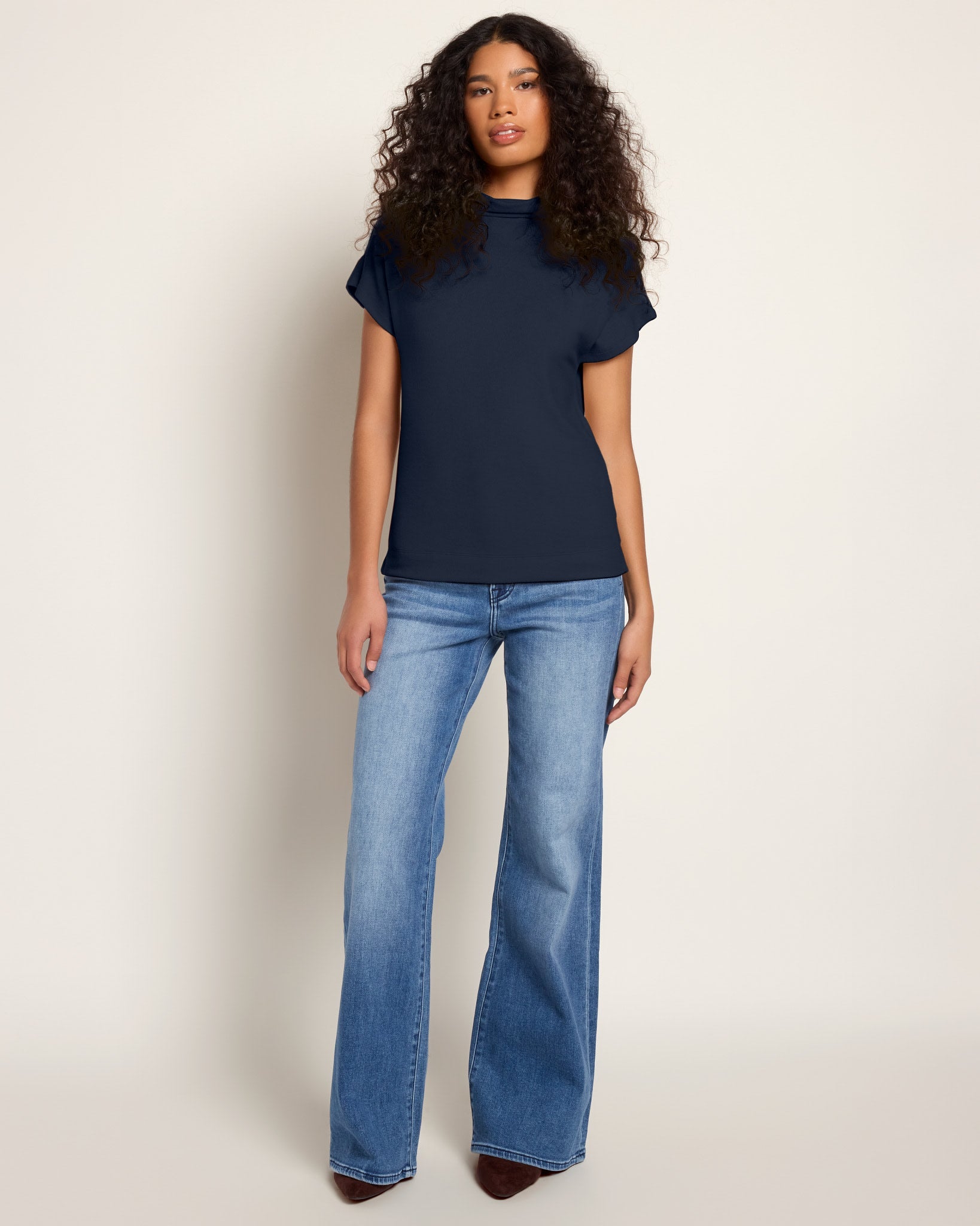 Mariner Midnight $|& SEAS Pier Funnel Neck Hacci Tee - UGC On Fig