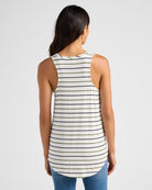 Natural/Nymph/Indin $|& SEAS Surfside Stripe Scoop Tank - SOF Back