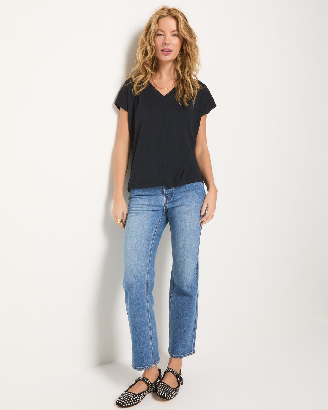 Black $|& 78&SUNNY SoCal Short Sleeved Top - UGC On Fig