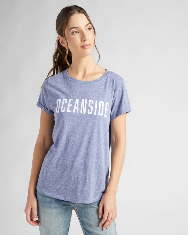 Navy $|& 78&SUNNY Oceanside Graphic Tee - SOF Front