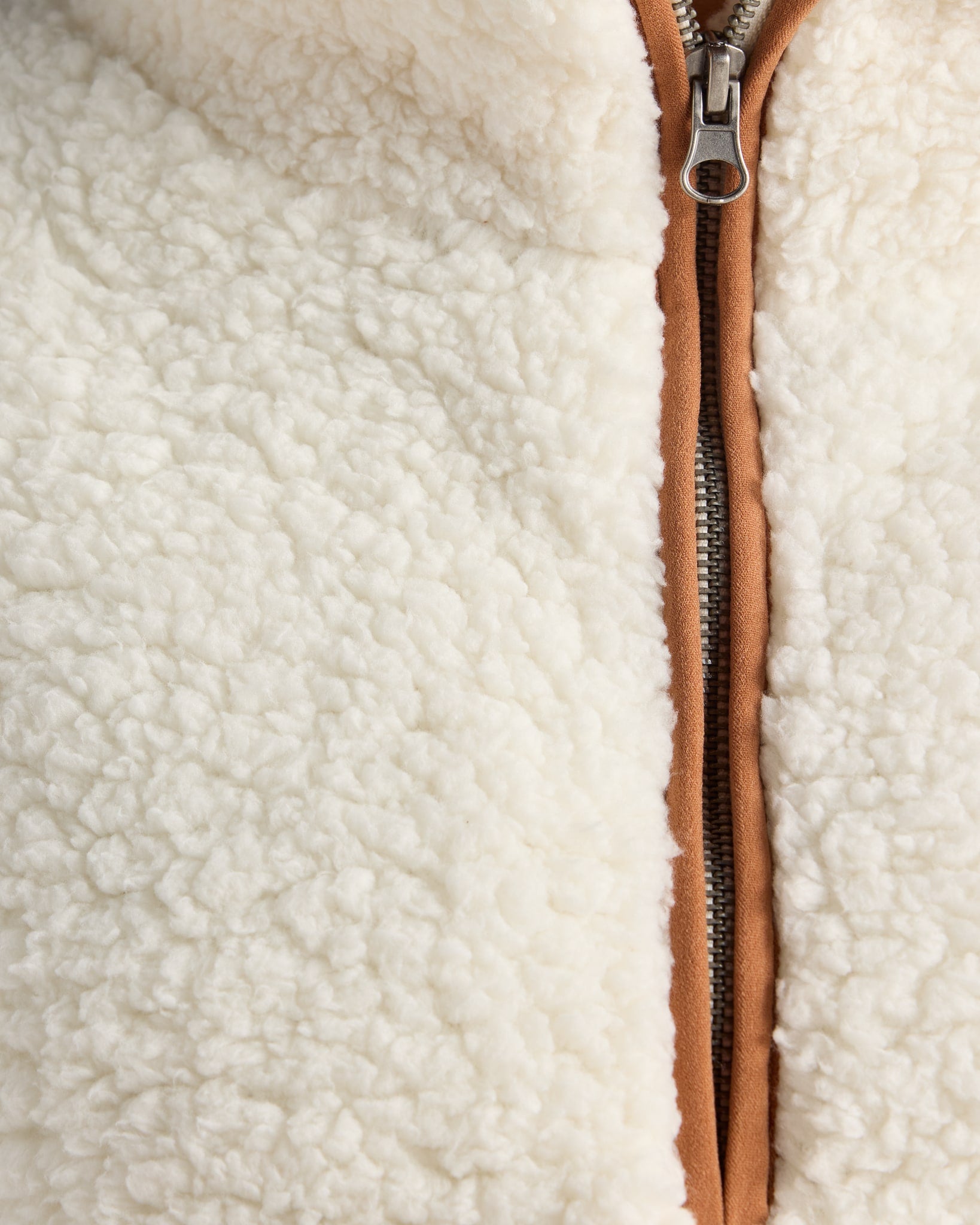 Ivory/Camel $|& SEAS Big Bear Quarter Zip - SOF Detail