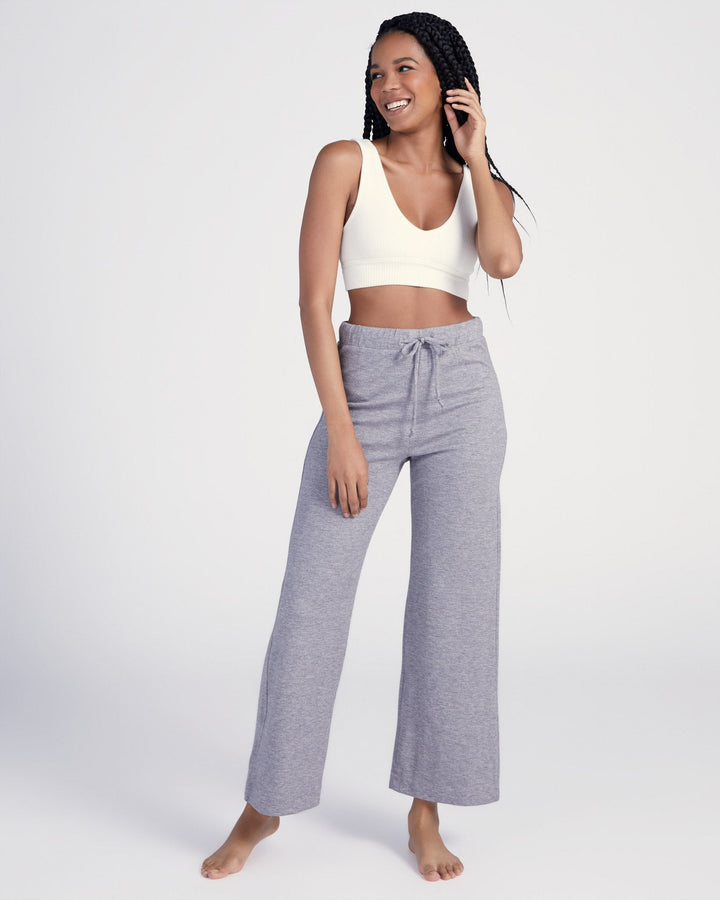 Heather Grey $|& 78&SUNNY Hacci Lounge Pant - SOF Full Front