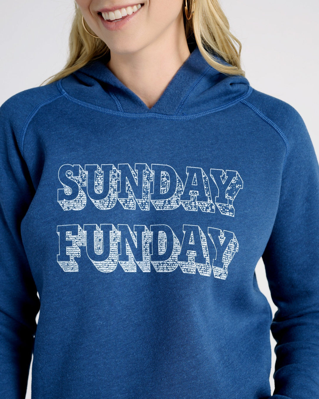 Navy $|& 78&SUNNY Sunday Funday Graphic Hoodie - SOF Detail